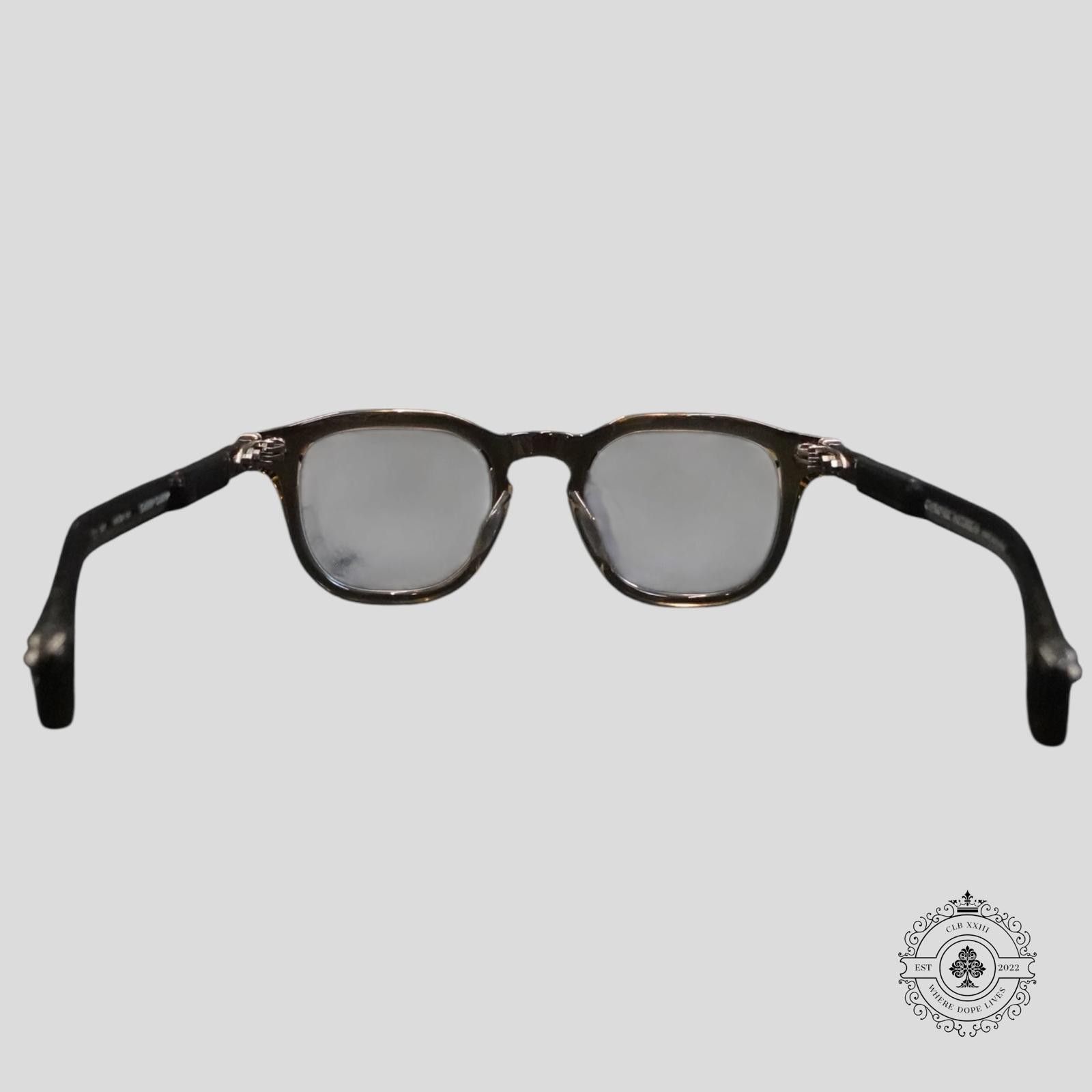Chrome Hearts Chrome Hearts Chirp Chirp Glasses in Olive/Silver Size ONE SIZE - 4 Thumbnail