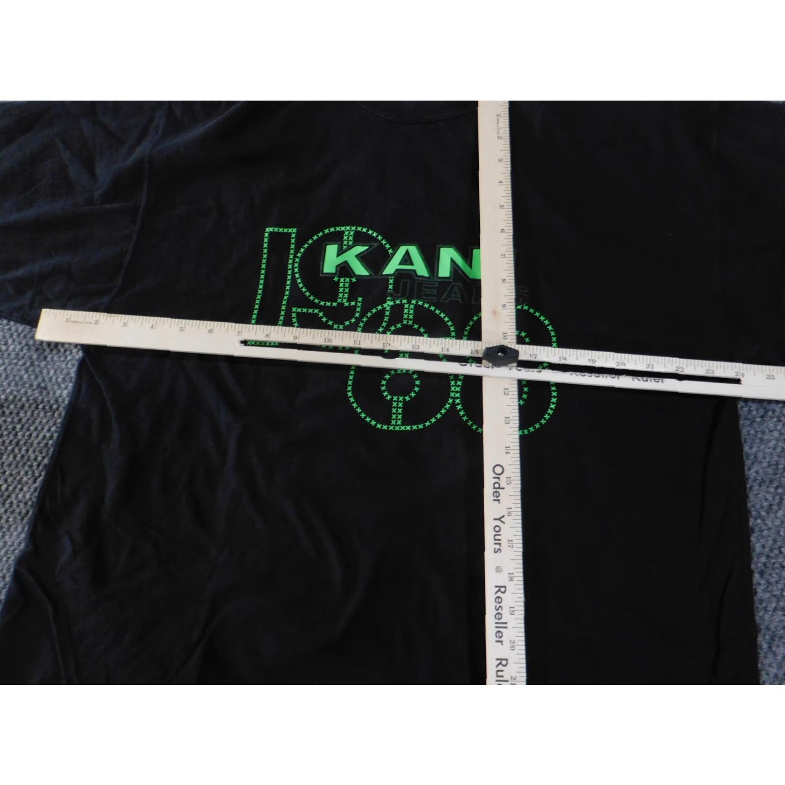 Vintage Kani Jeans Shirt Mens XL Black 1968 Graphic Short Sleeve Crew Neck Hip Hop Tee Tee Shirts Mens Black Graphic Print 1968 Hip Hop StreetwearKani Jeans Size US XL / EU 56 / 4 - 7 Thumbnail