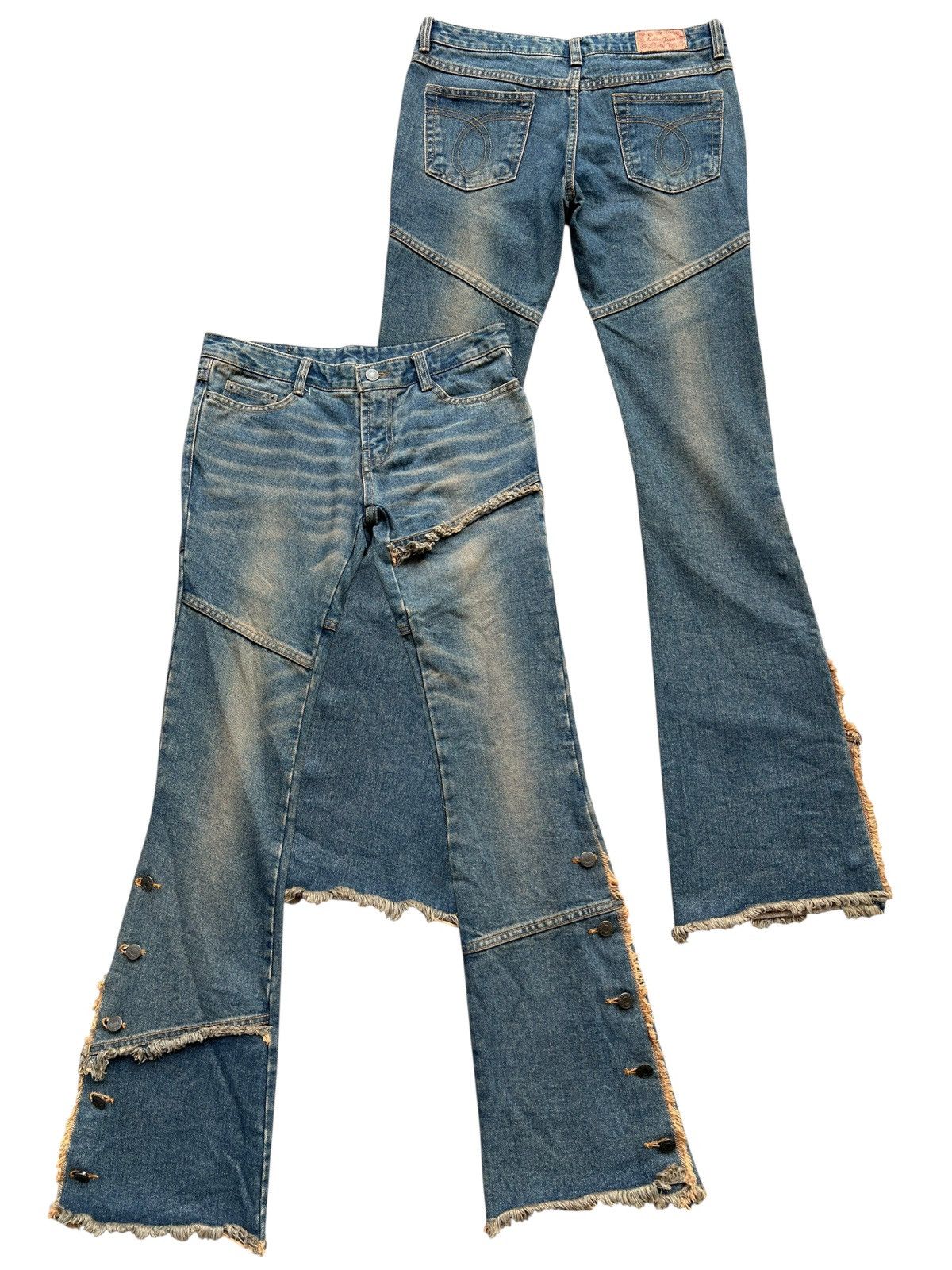 If Six Was Nine Low Rise Bootcut Flare Denim Pants 30x33 Size 30" / US 8 / IT 44 - 1 Thumbnail
