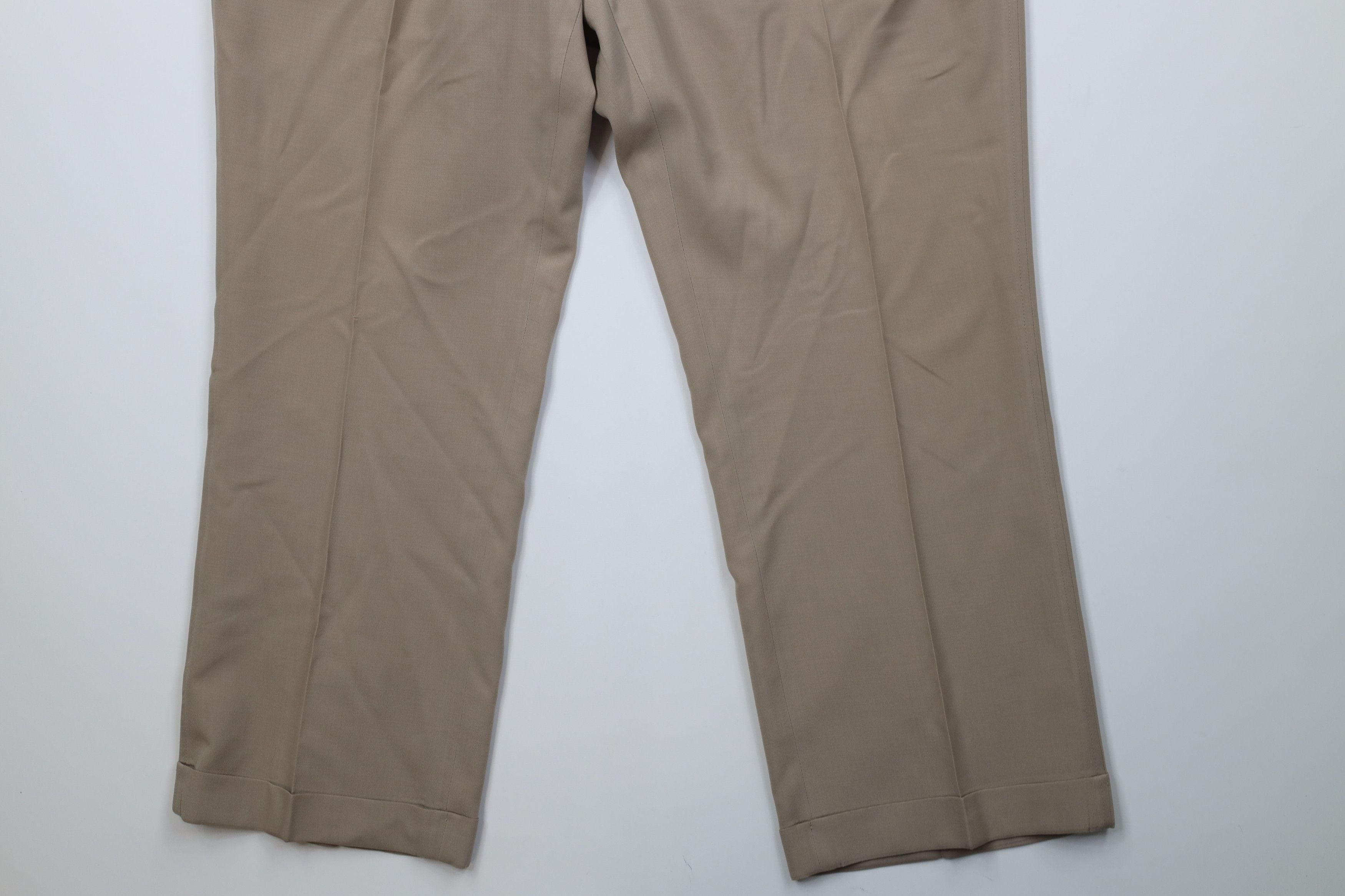 Lands' End Vintage 70s Lands End Blend Knit Wide Leg Chino Pants USA Size US 42 / EU 58 - 4 Thumbnail