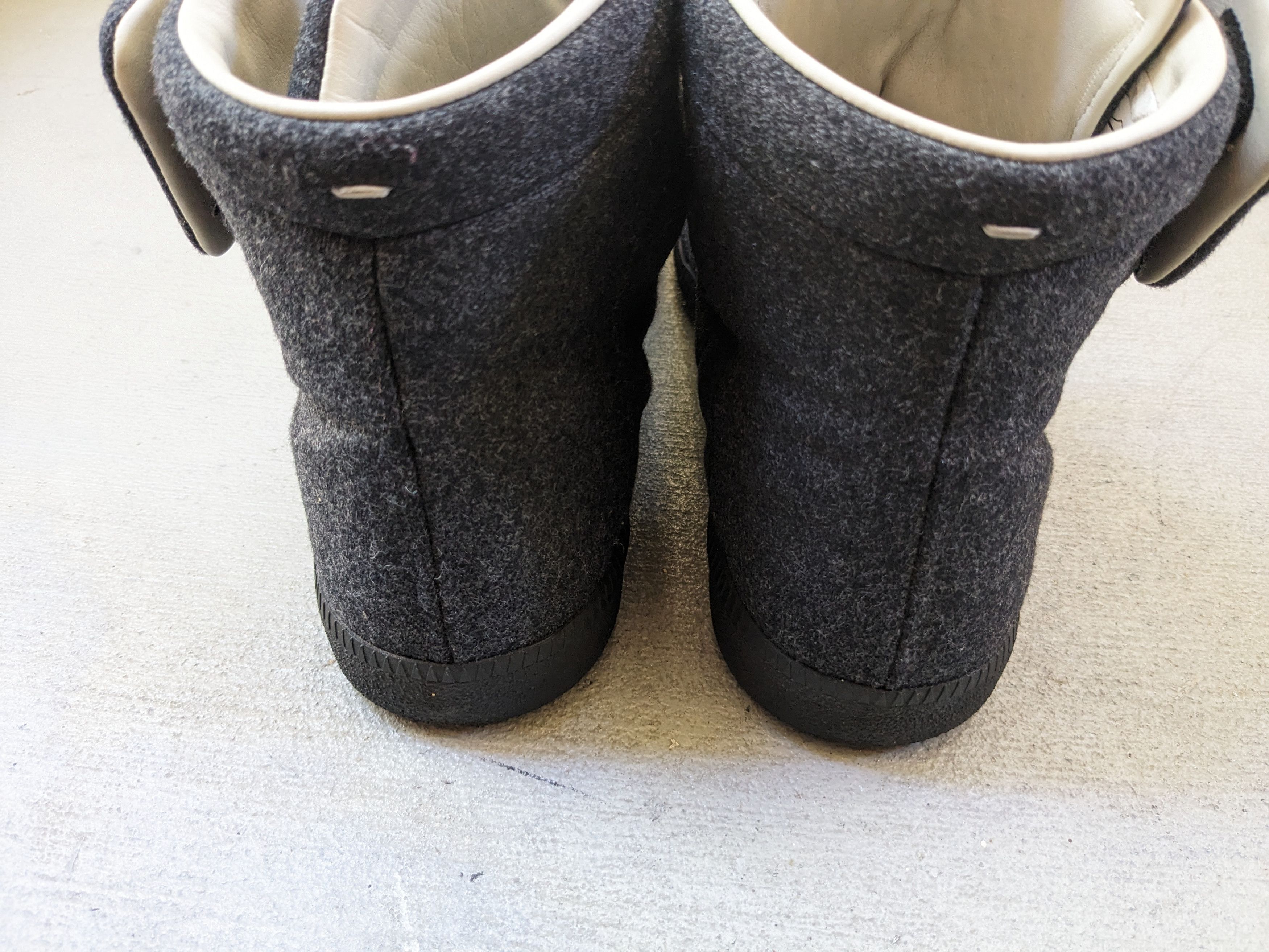 Maison Margiela Maison Margiela Future Gray Wool 10 43 Leather High Tops Size US 10 / EU 43 - 16 Thumbnail