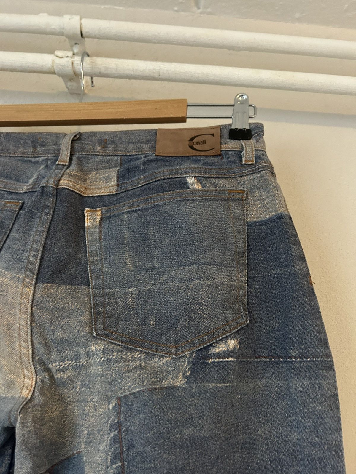 Just Cavalli Just Cavalli Patchwork Denim Jeans - Size 32 Size US 32 / EU 48 - 10 Thumbnail