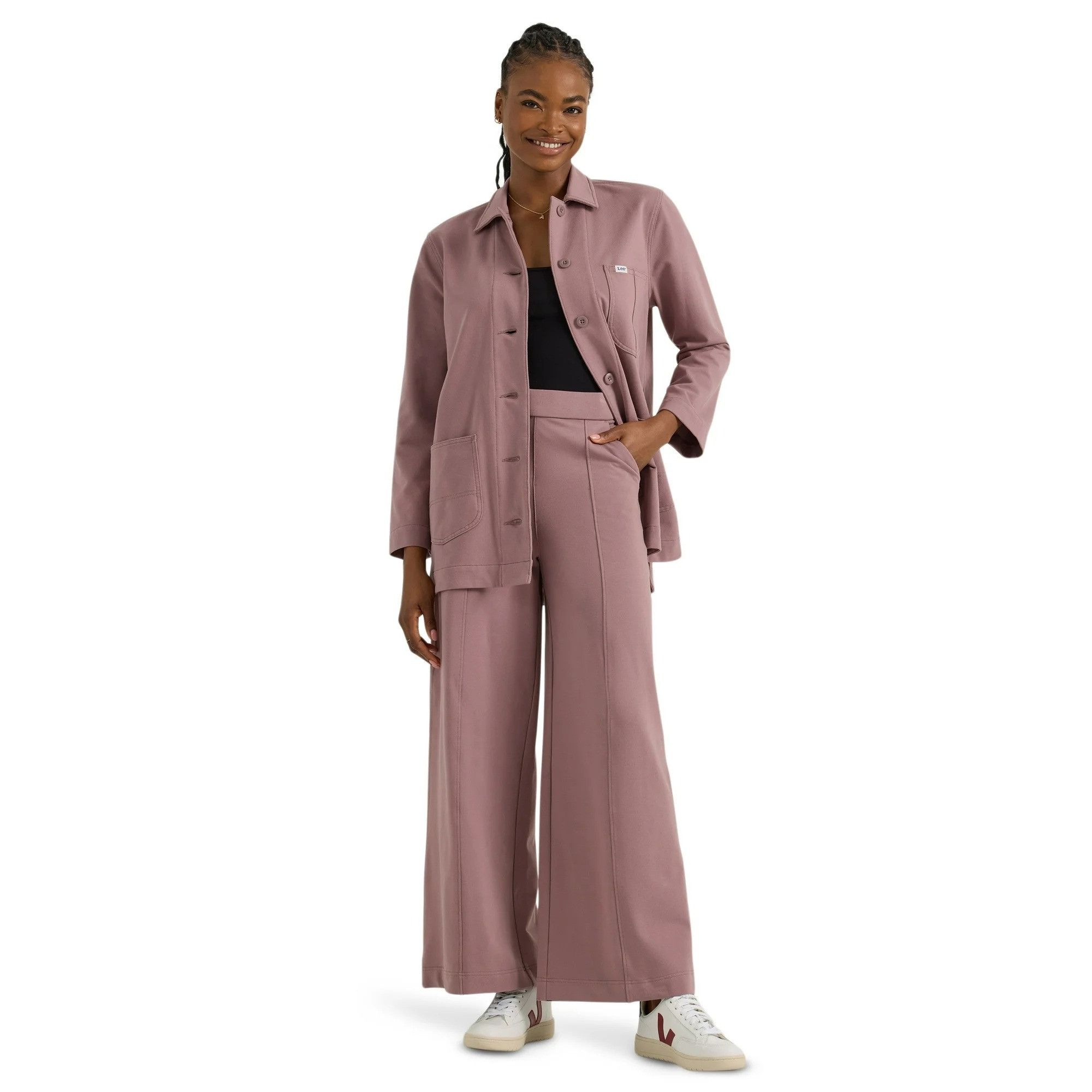 Lee Lee XL Dreamy Mauve Utility Jacket Button Front Chore Coat S Size XL / US 12-14 / IT 48-50 - 7 Thumbnail