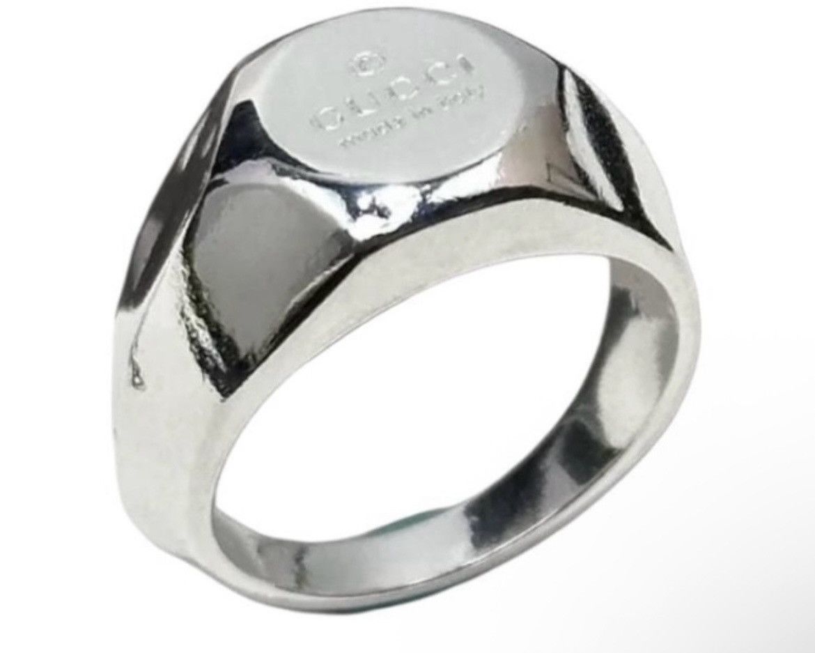 Gucci Gucci Trademark 10mm Silver 925 Ring Unisex 779162 Size ONE SIZE - 3 Thumbnail