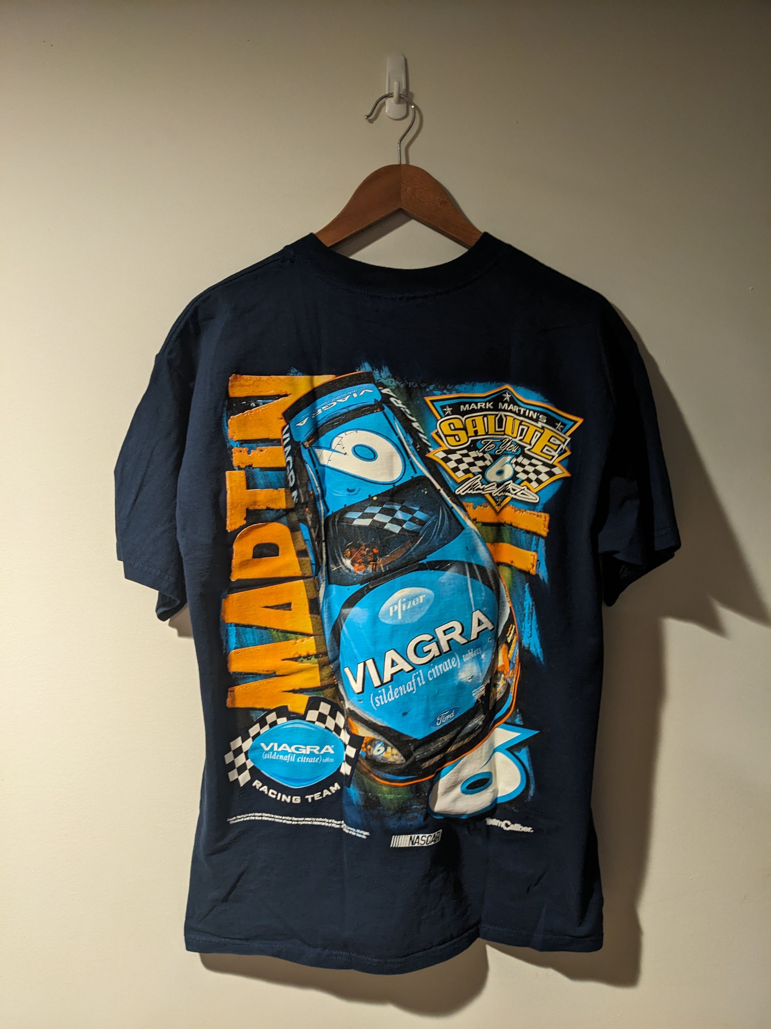 Chase Authentics × NASCAR × Vintage Vintage Y2K Mark Martin Nascar Chase Authentic Front T-Shirt Size US L / EU 52-54 / 3 - 4 Thumbnail