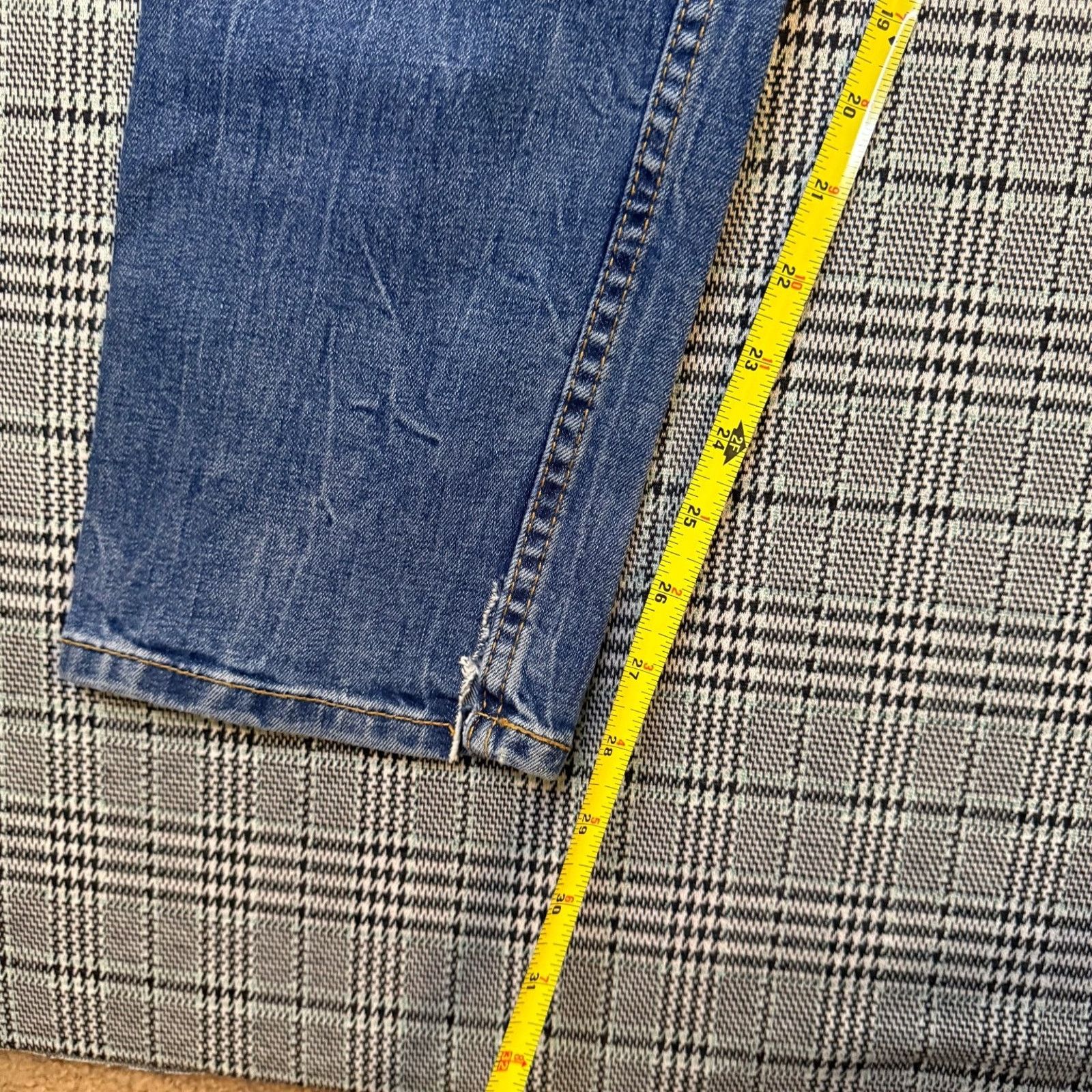 Levi's Levi's 502 Men's Jeans Blue Denim Straight Fit Stretch 31x32 Size US 31 - 3 Thumbnail
