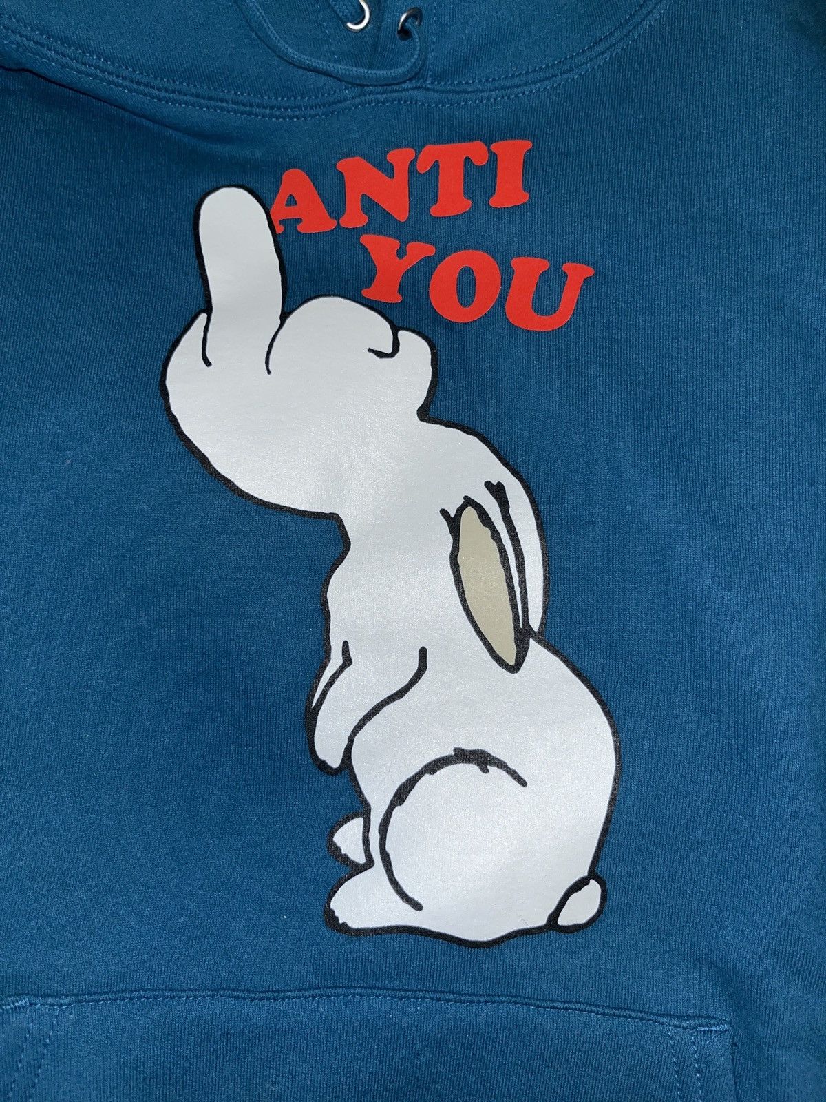 Supreme × Undercover Supreme x Undercover Anti You hoodie in teal blue Size US M / EU 48-50 / 2 - 5 Thumbnail