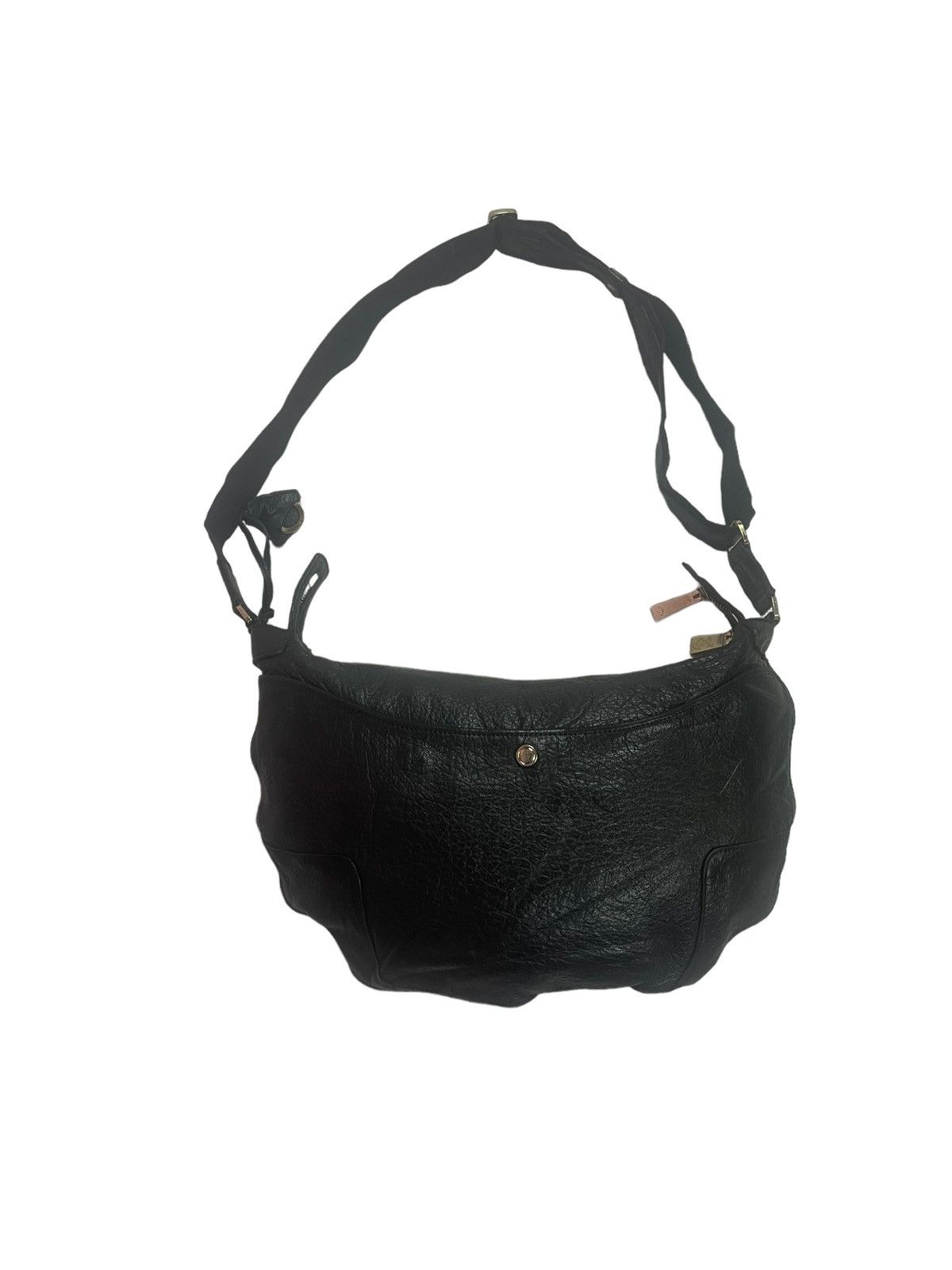 image of Aniary Crossbody Bag Leather Streetwear in Black, Men's