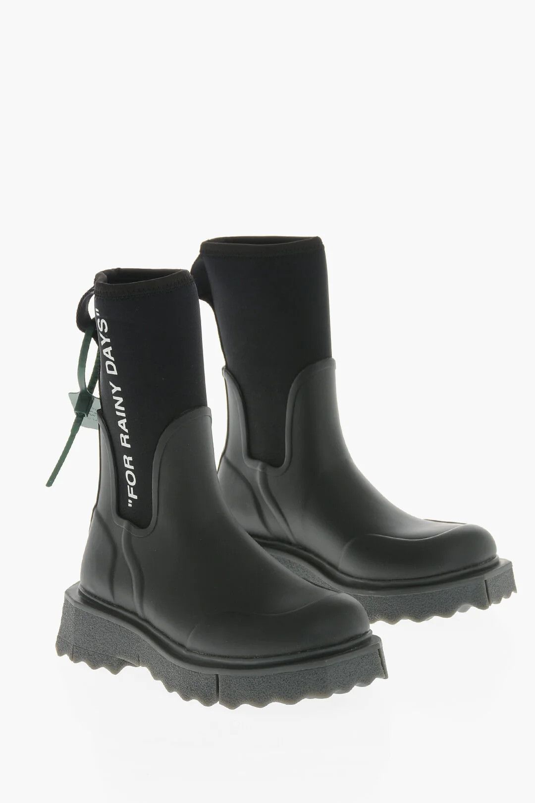 Off-White og1mm0426 Wellington Ankle Boots in Black Size US 9 / IT 39 - 3 Thumbnail