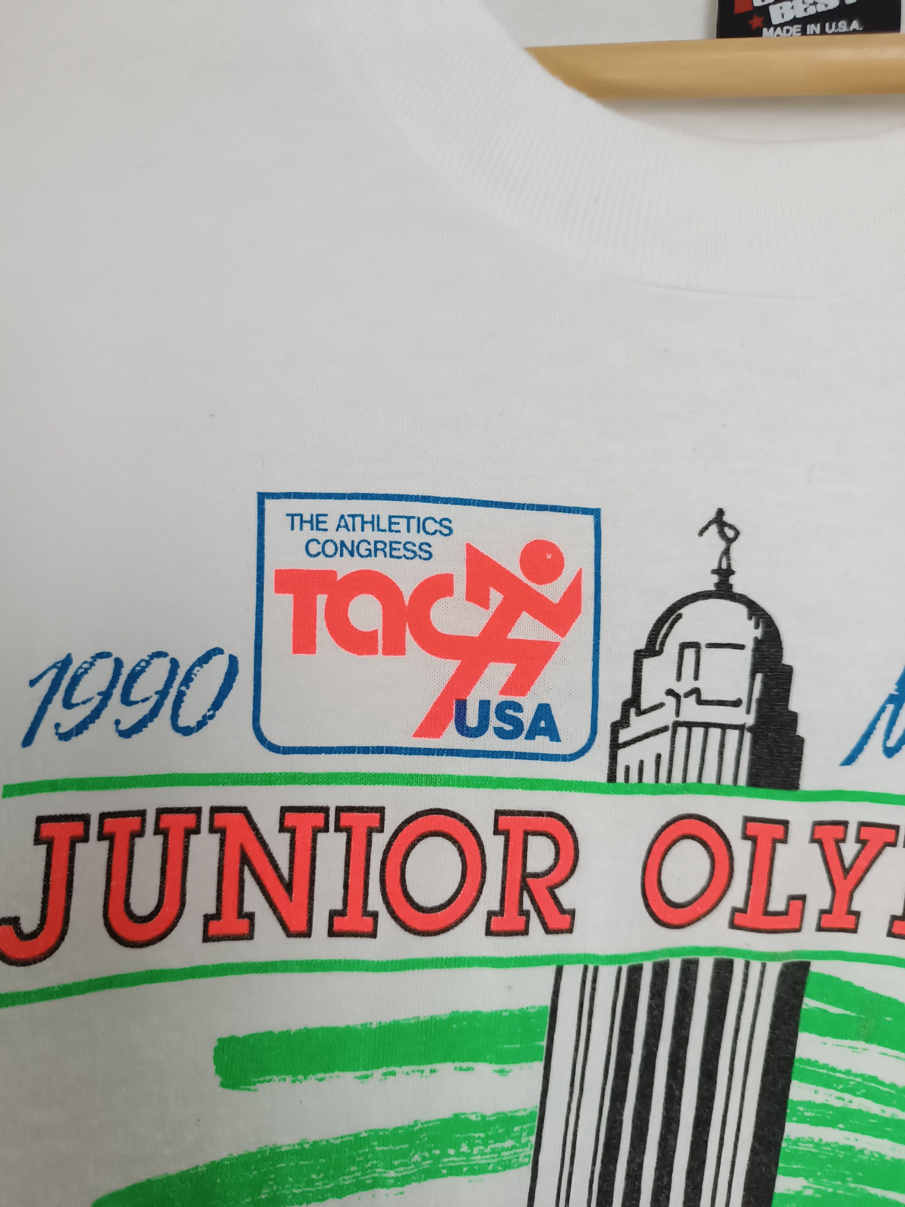 USA Olympics VINTAGE 90'S JUNIOR OLYMPICS USA NEBRASKA TEE VERY RARE Size US M / EU 48-50 / 2 - 12 Thumbnail