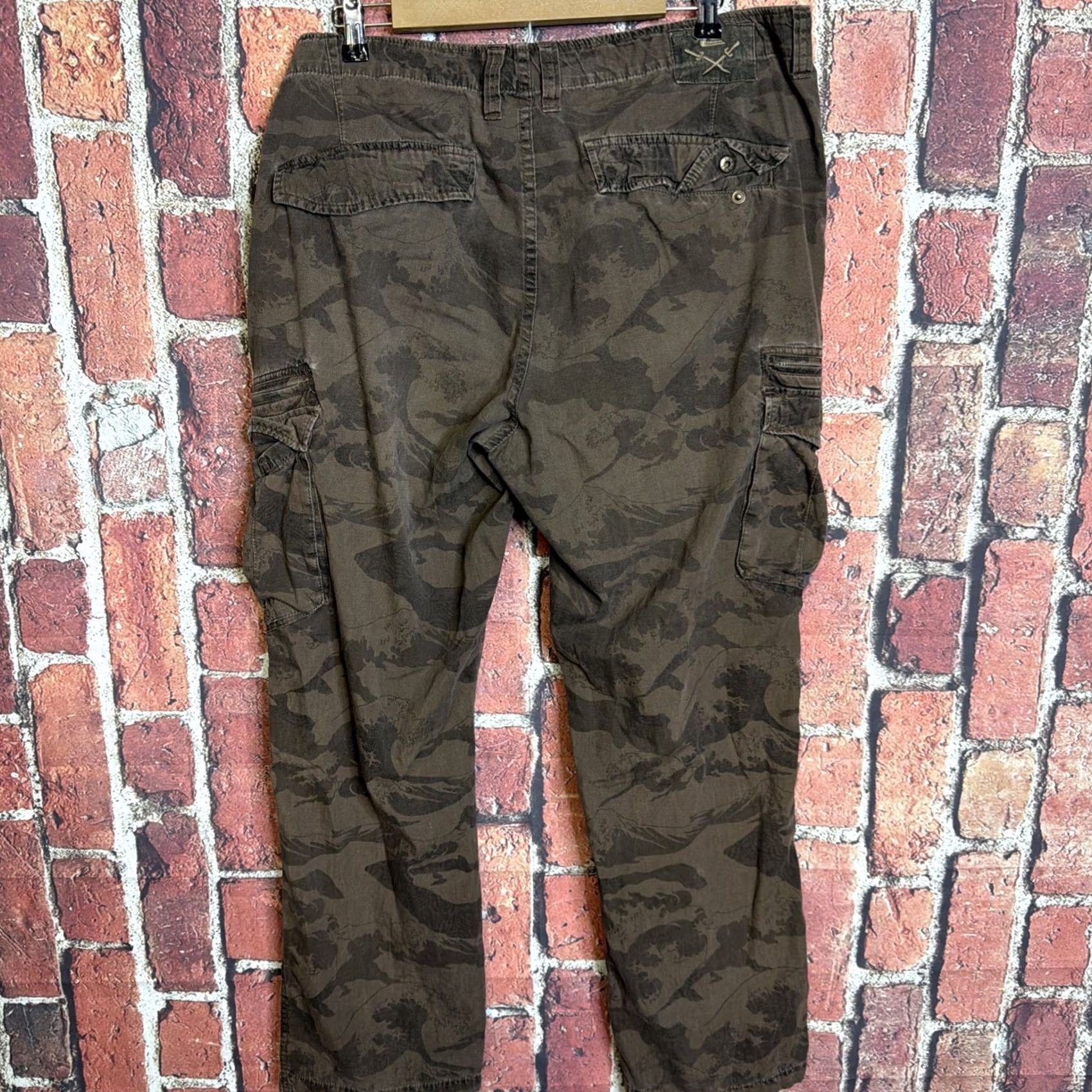 Quiksilver VINTAGE Quiksilver Pants Military Camo Brown Cargo Y2K 40 Mens Size US 40 / EU 56 - 4 Thumbnail