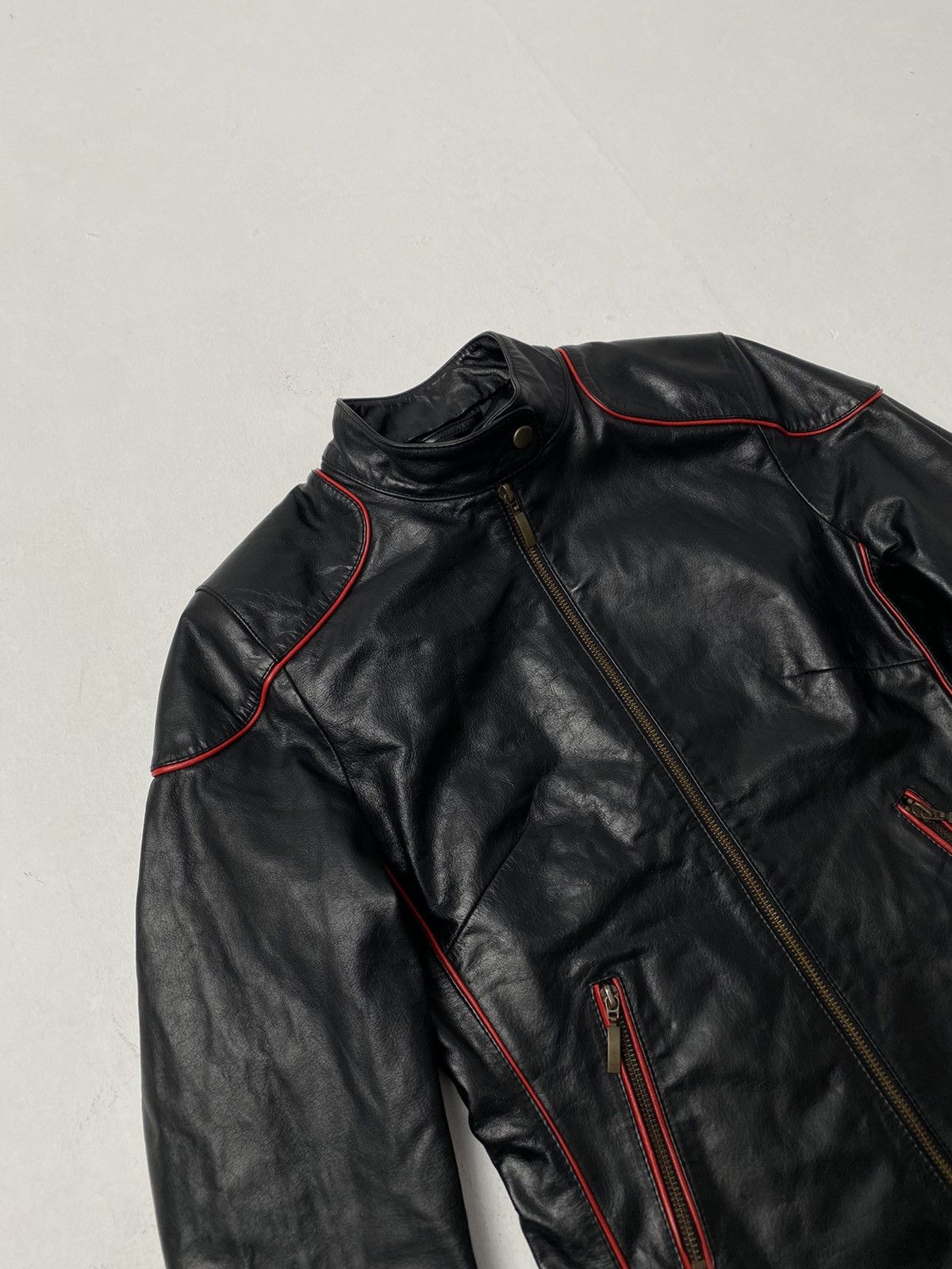 Other Vintage leather jacket SOFT GLASS racing style Size S / US 4 / IT 40 - 7 Thumbnail