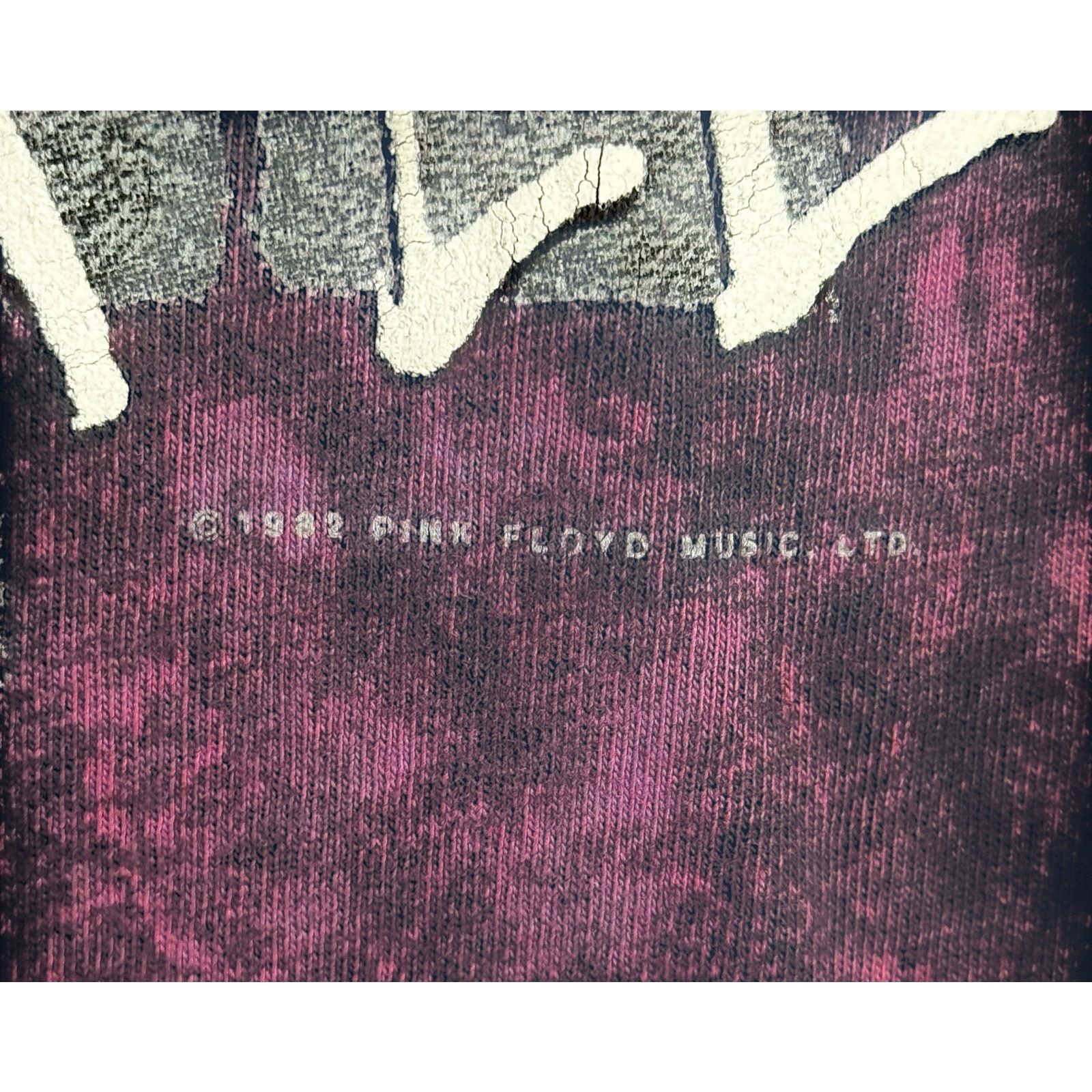 Pink Floyd Vintage 1982 Pink Floyd The Wall Shirt Single Stitch Tie Dye Size US L / EU 52-54 / 3 - 3 Thumbnail