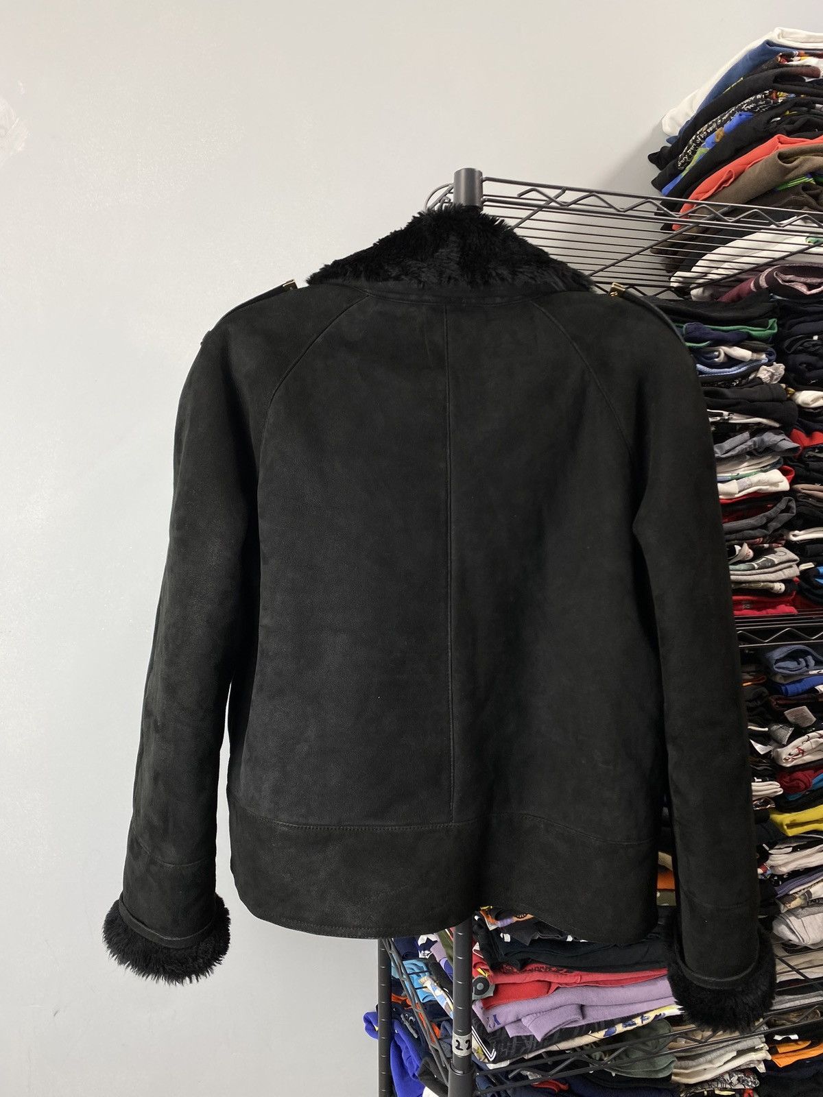 Gucci Rare! Vintage Gucci Suede Leather Jacket Fur Shearling Size M / US 6-8 / IT 42-44 - 16 Thumbnail