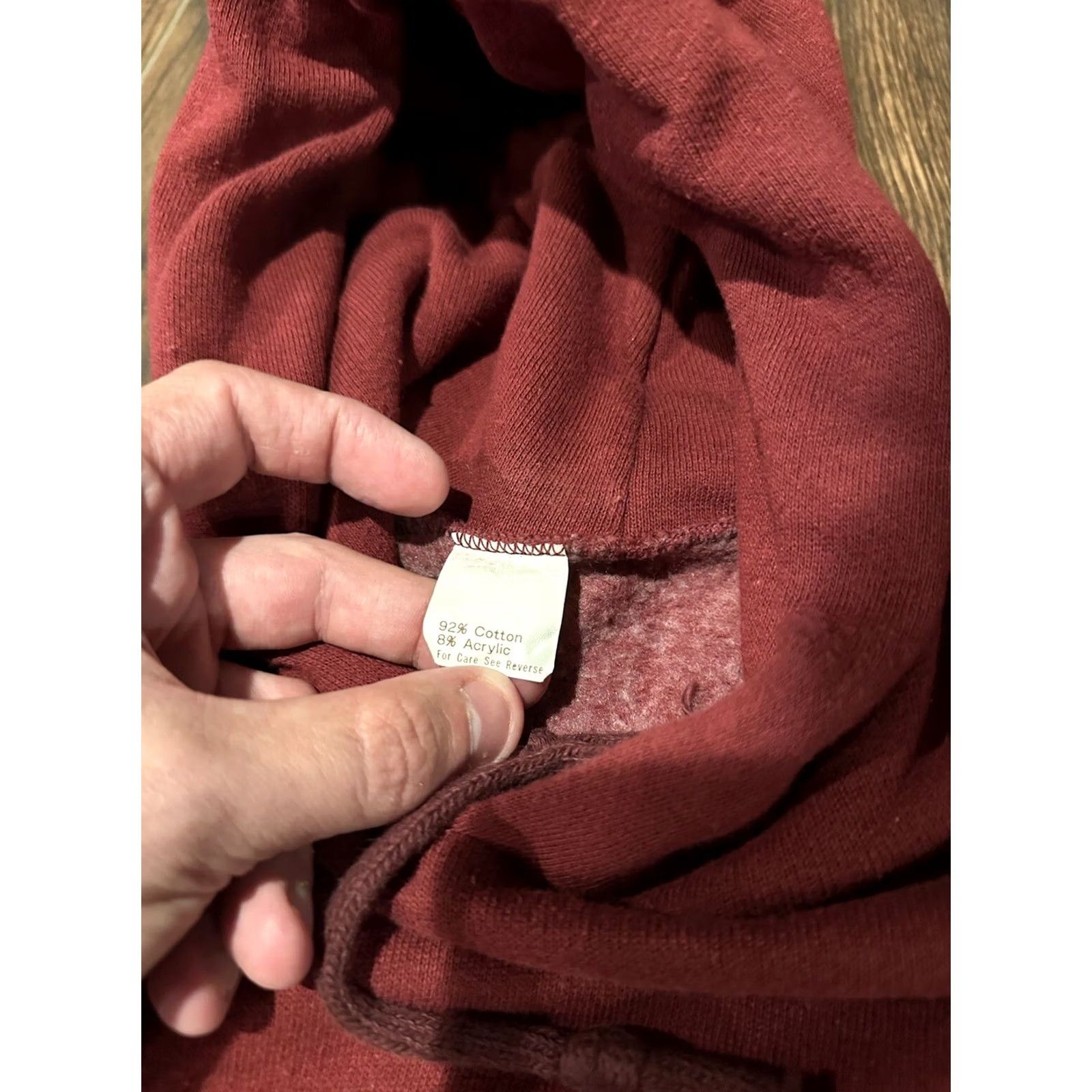 Champion VINTAGE Champion Harvard University Hoodie XL Mens Red 80s USA Sweatshirt Pullover Size US XL / EU 56 / 4 - 7 Thumbnail