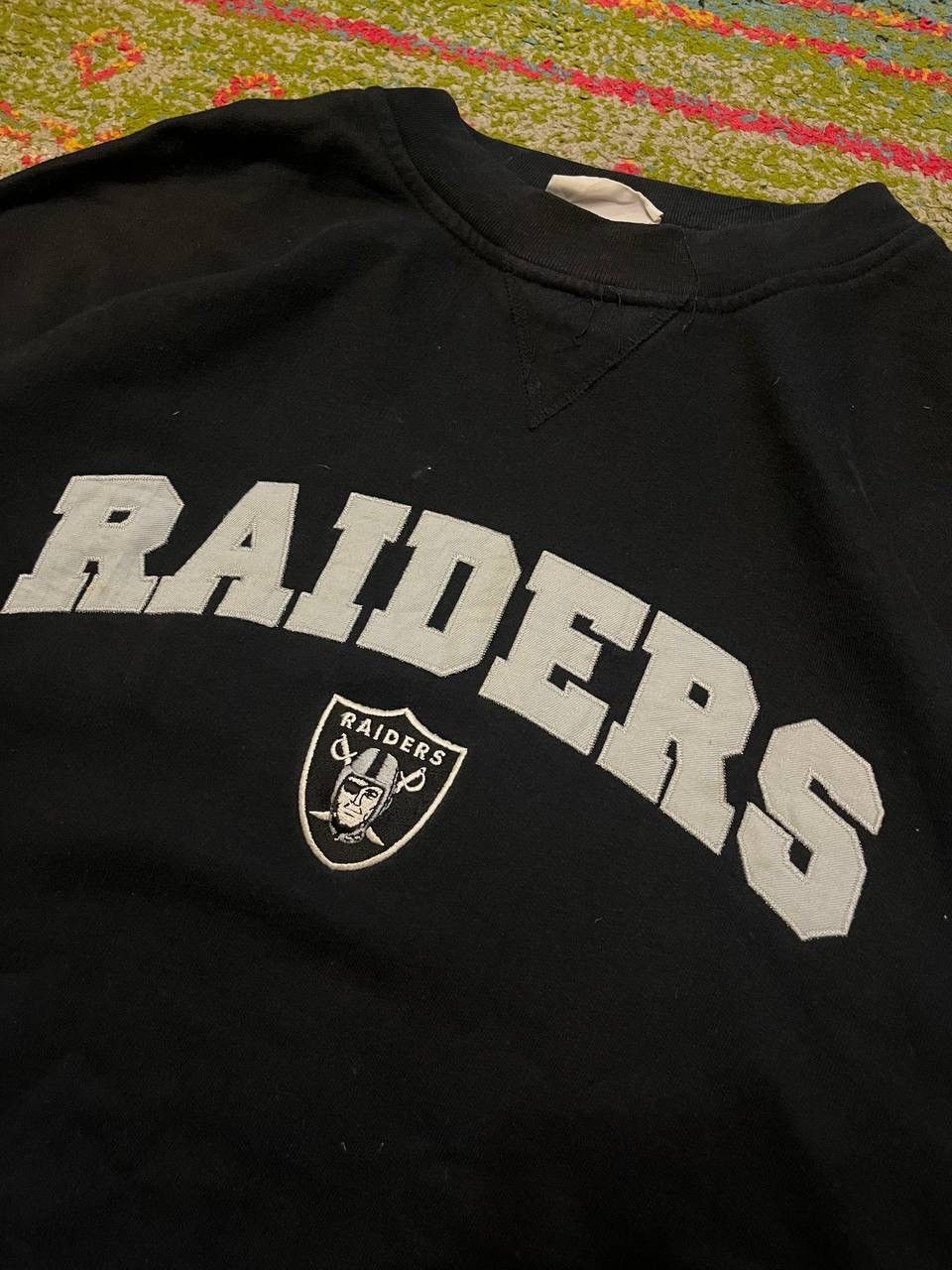 NFL Vintage Oakland Raiders Boxy Sweatshirt Y2K Rare L Size US L / EU 52-54 / 3 - 3 Thumbnail