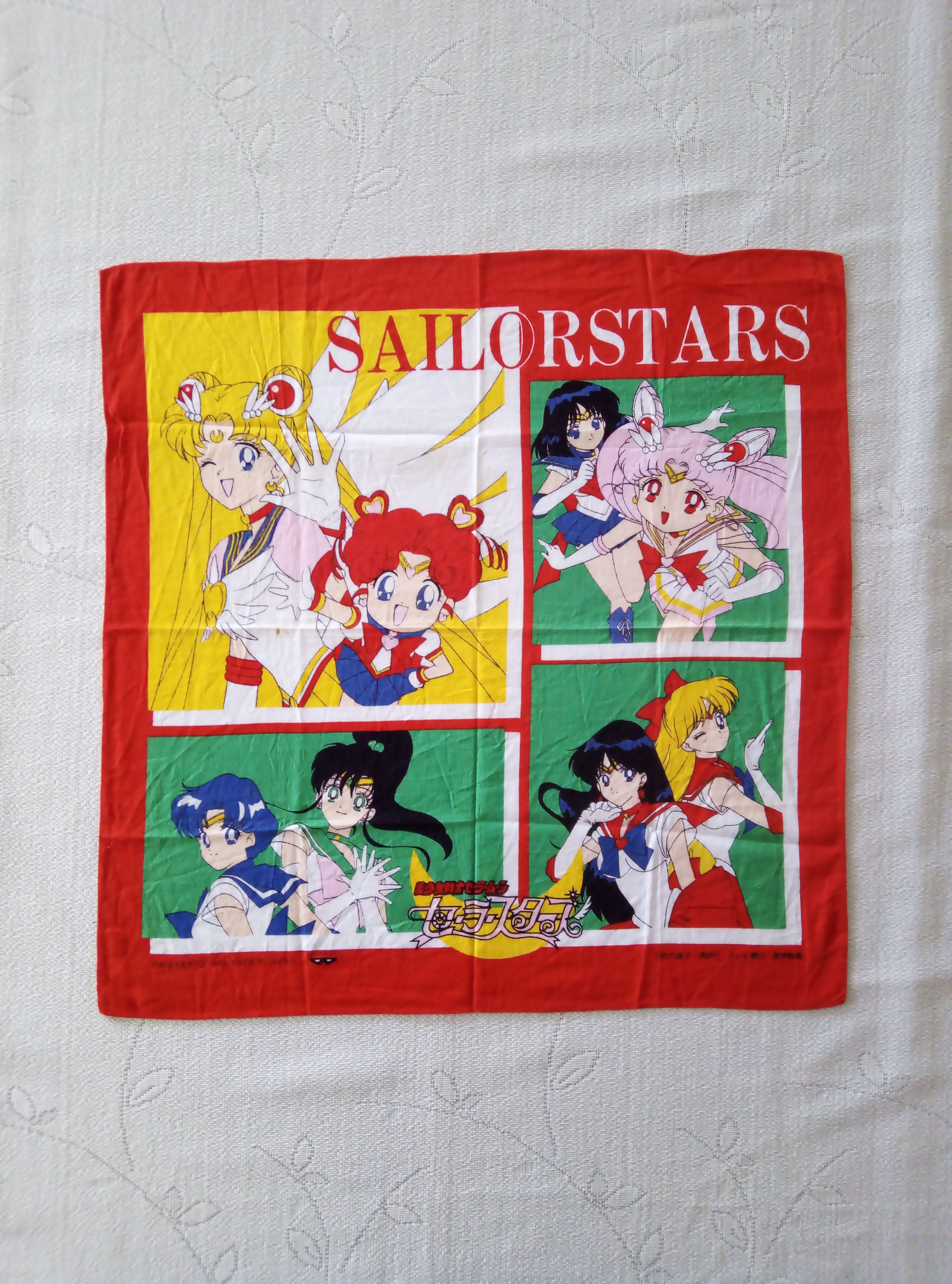 Anime RARE 1996 sailormoon vintage bandana handkerchief Size ONE SIZE - 1 Thumbnail