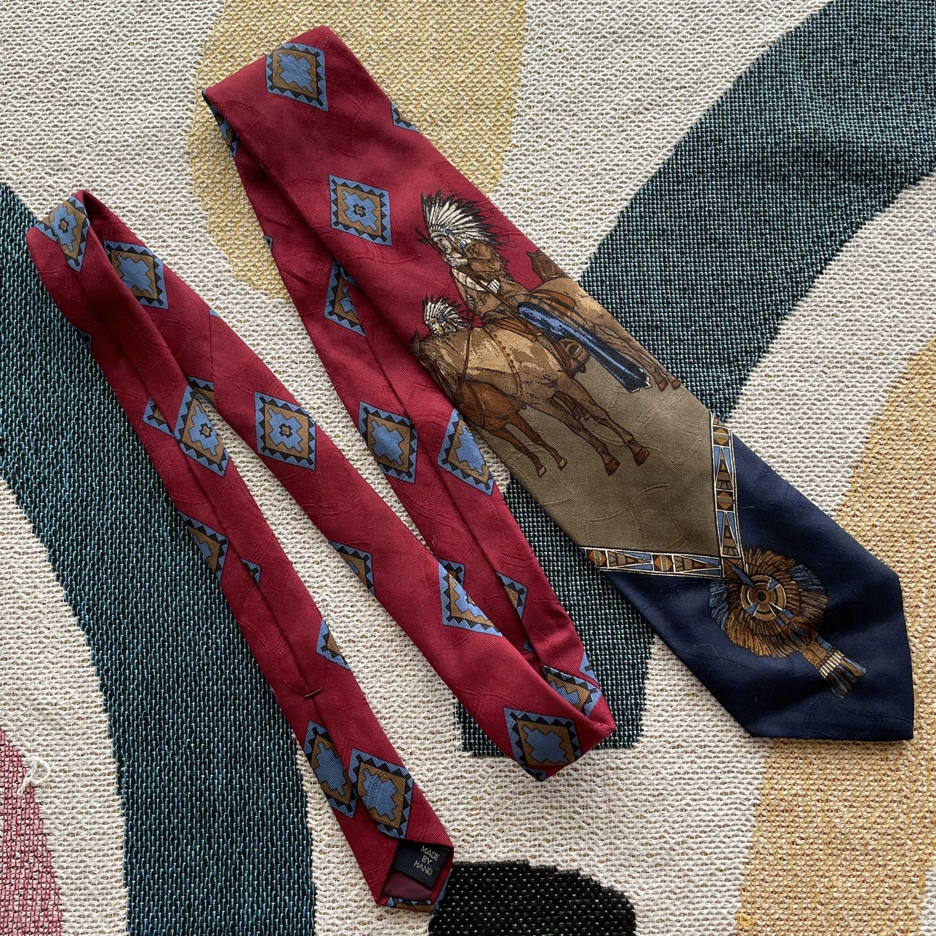 Polo Ralph Lauren Ralph Lauren Indian Chief Silk Tie Size ONE SIZE - 1 Thumbnail
