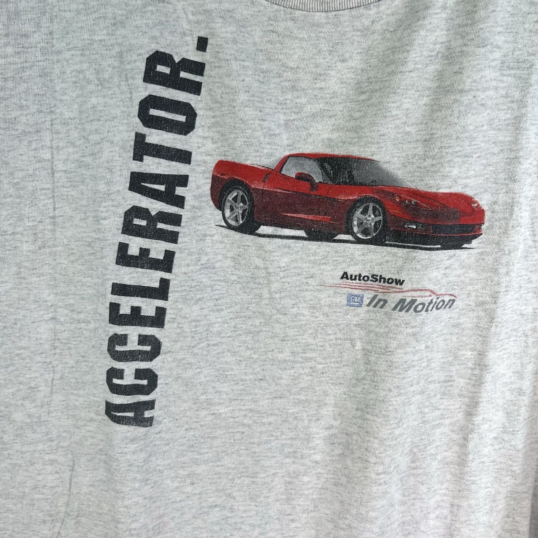 Vintage VINTAGE GM Auto Show In Motion T-Shirt Men’s XL Gray 90s 80s 90s Logo Graphic Print Short Sleeve Crew Neck Mens XL Size US XL / EU 56 / 4 - 4 Thumbnail