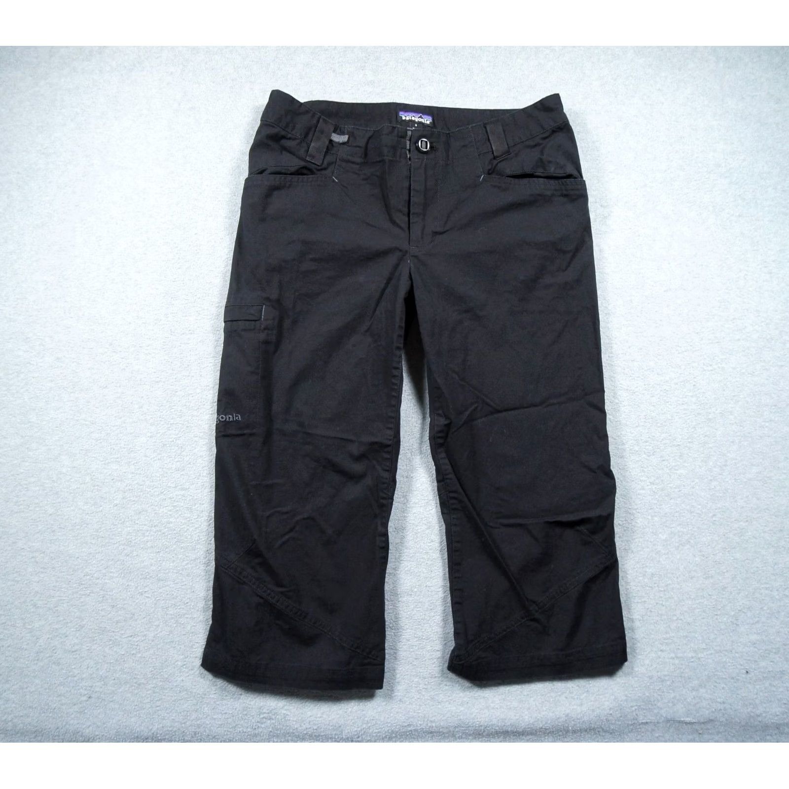 Patagonia Patagonia Pants Womens 6 Black Capri Cargo Vegna Rock Outdoors Ladies Hike Size 28" / US 6 / IT 42 - 2 Thumbnail
