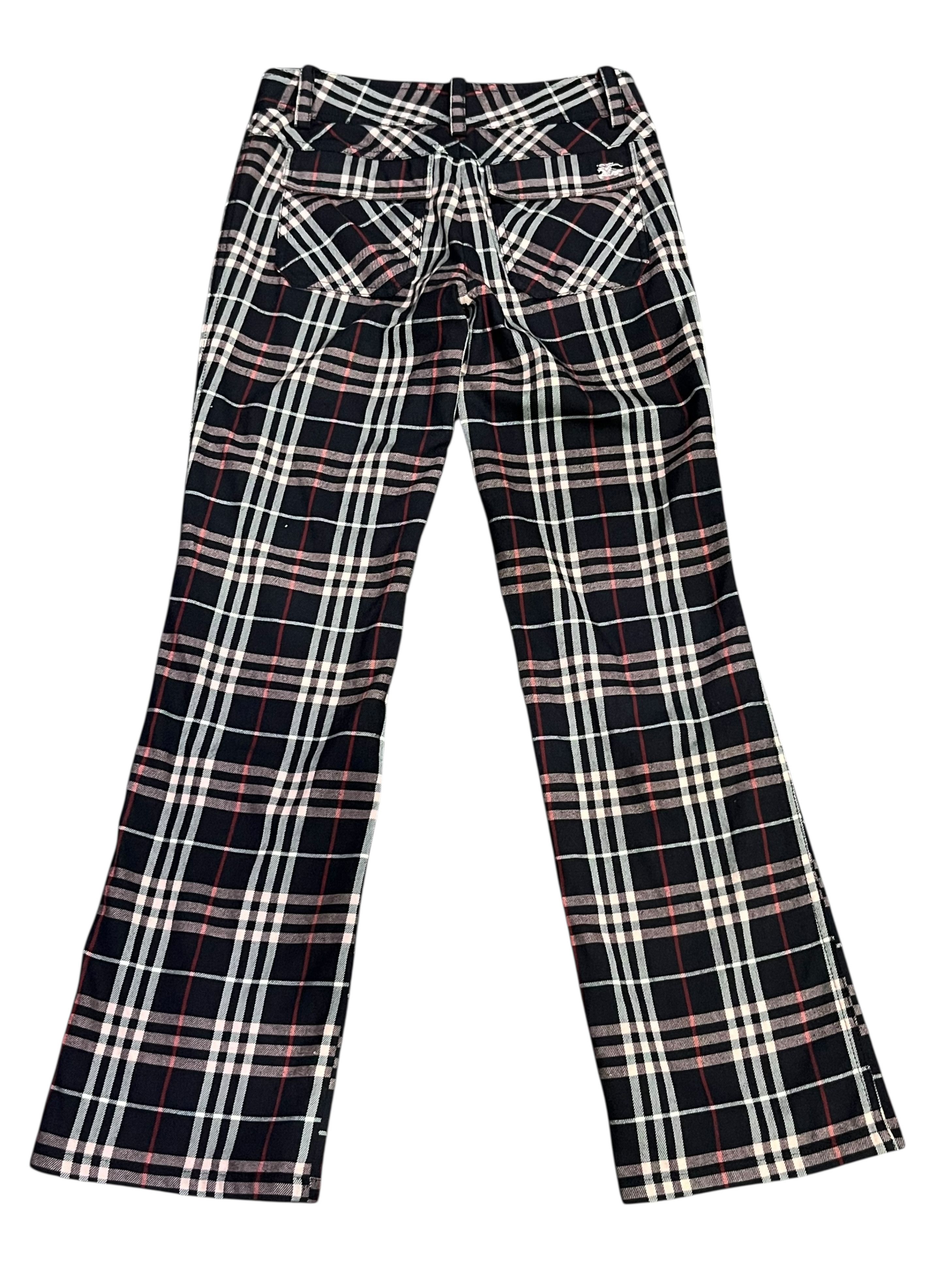 Burberry 🔥 BURBERRY NOVA CHECK BLUE LABEL Japan Woman’s Wool Pants Size US 26 / EU 42 - 2 Thumbnail