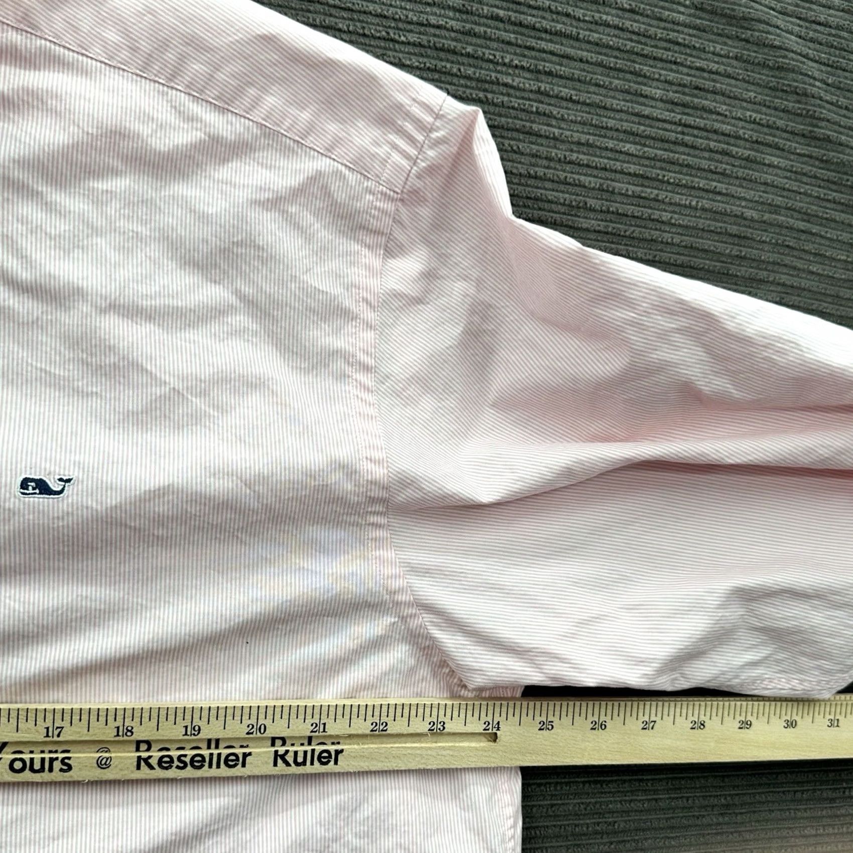 Vineyard Vines VINEYARD VINES Whale Shirt Men L Cotton Pink Striped Button-Up Preppy Crew Neck? (This line intentionally kept as per constraints) Size US L / EU 52-54 / 3 - 5 Thumbnail