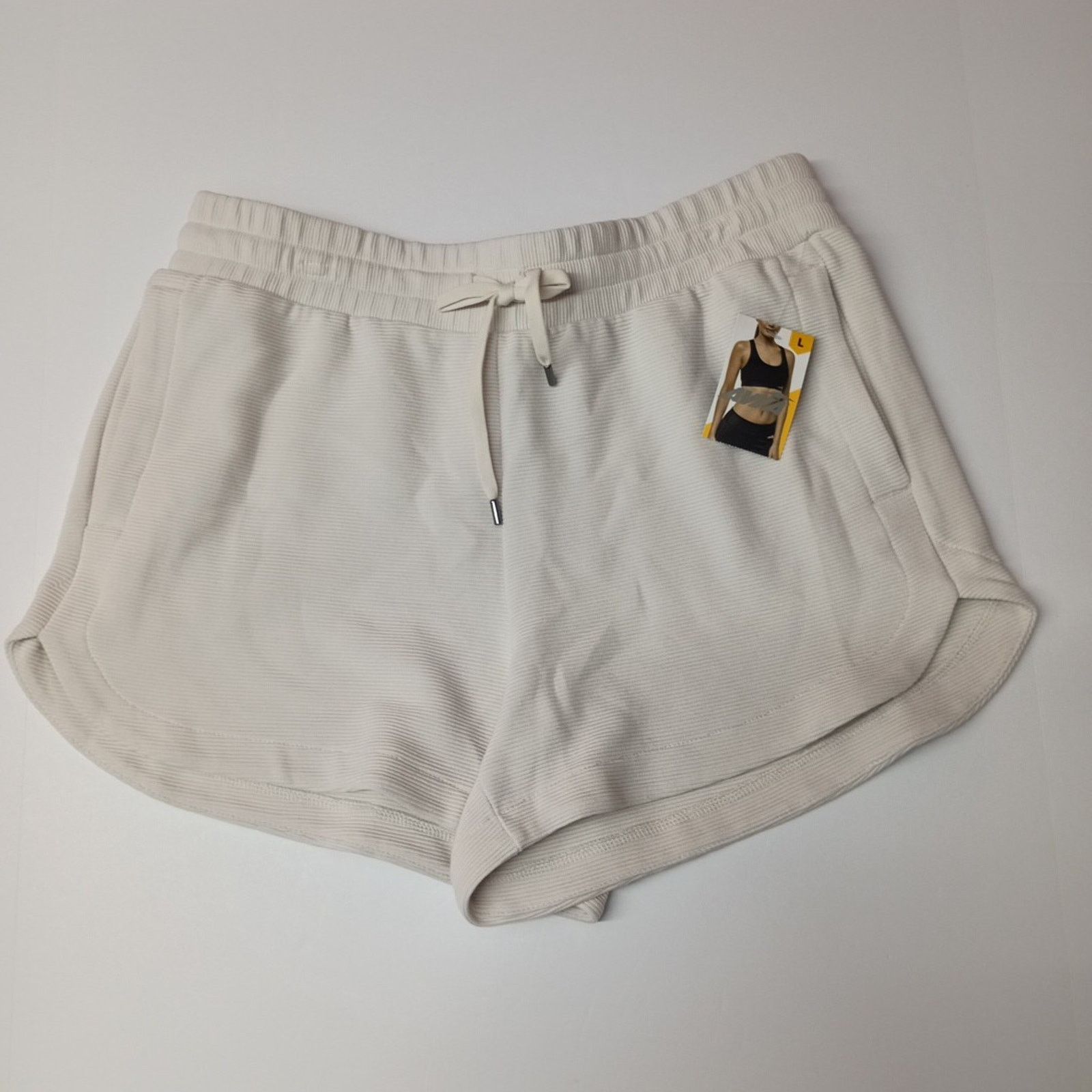 Avia AVIA Ottoman Lounge Shorts Women Size L (12-14) Khaki Safari Size 33" - 1 Thumbnail