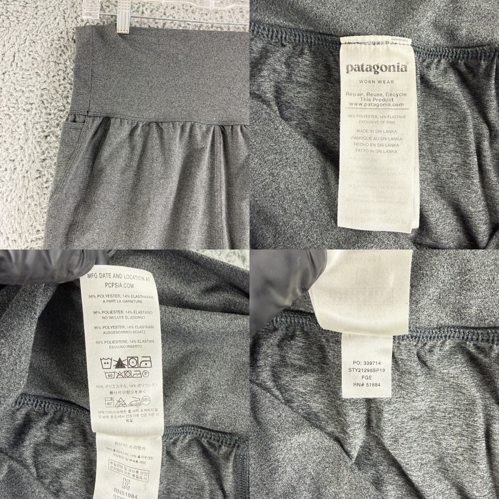 Patagonia Patagonia Trail Beta Capri Pants Womens Large Gray Pull On Stretch Athletic Gym Casual Travel Beach City College Mens? Size 36" / US 14 / IT 50 - 9 Thumbnail
