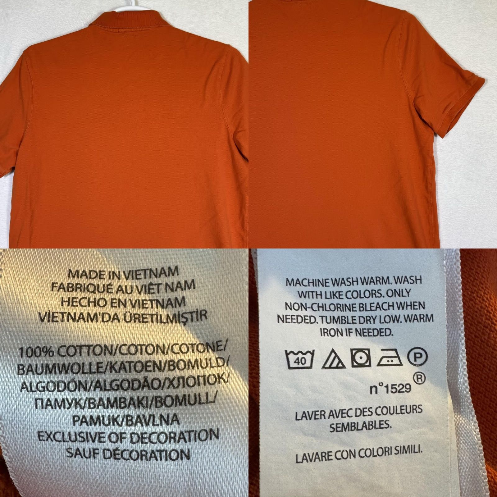 Polo Ralph Lauren Polo Ralph Lauren Polo Shirt Mens Large Orange Classic Fit Embroidered Pony Short Sleeve Casual Tee Size US M / EU 48-50 / 2 - 9 Thumbnail
