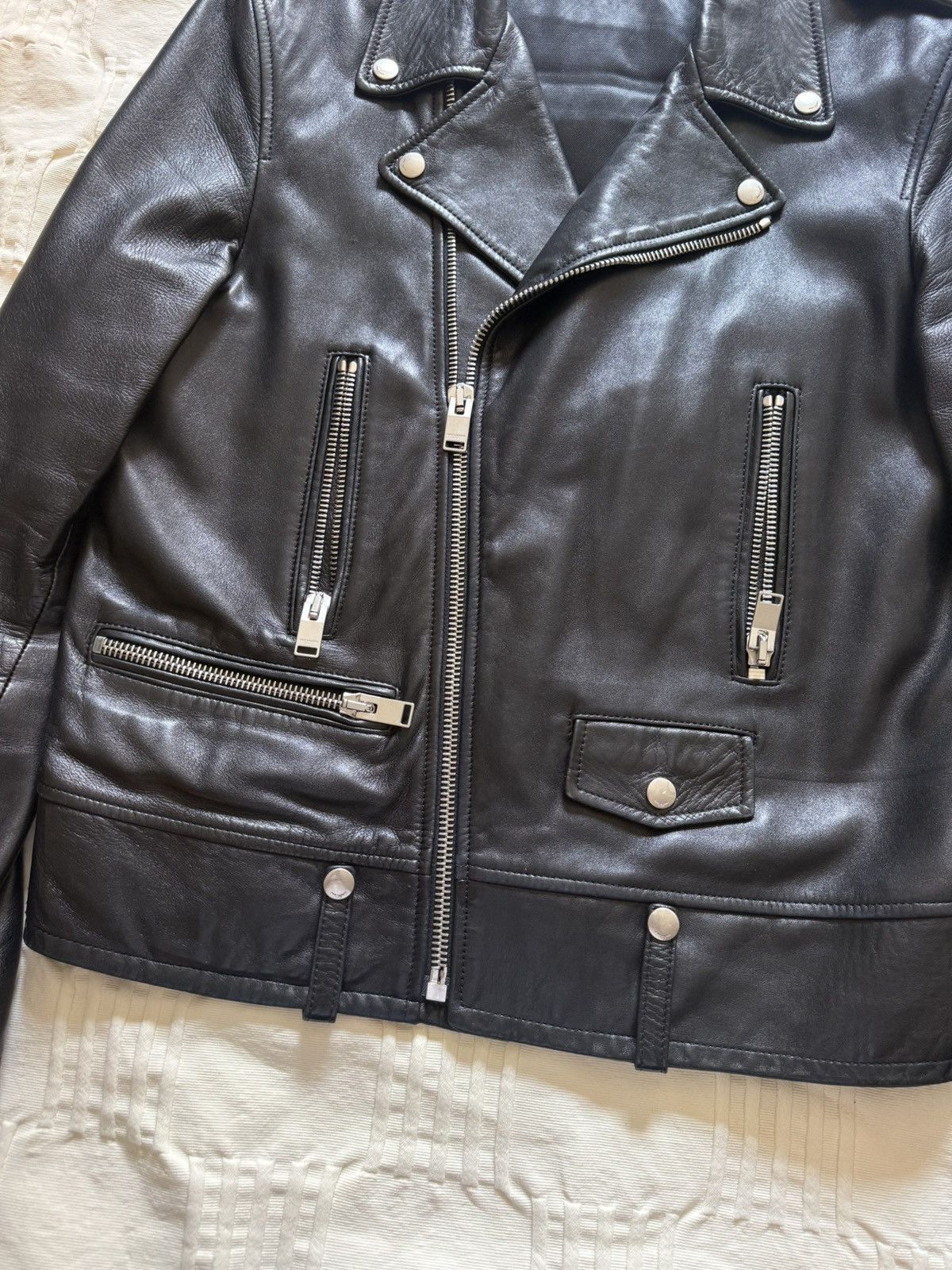 Saint Laurent Paris Saint Laurent L01 Leather Jacket (Hedi Slimane Era) Size US L / EU 52-54 / 3 - 10 Thumbnail