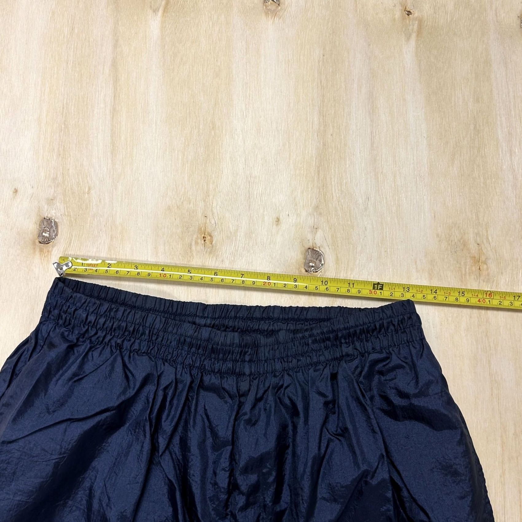 Vintage Vintage Track Pants Mens Med Blue Woven Lined Elastic Waist Tapered Leg Warm Up Size US 31 - 7 Thumbnail