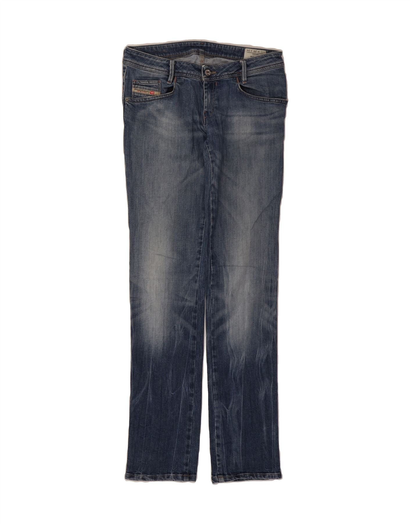 Diesel Womens Newz Skinny Jeans W29 L34 Blue Cotton Size 42" / US 20 - 1 Thumbnail