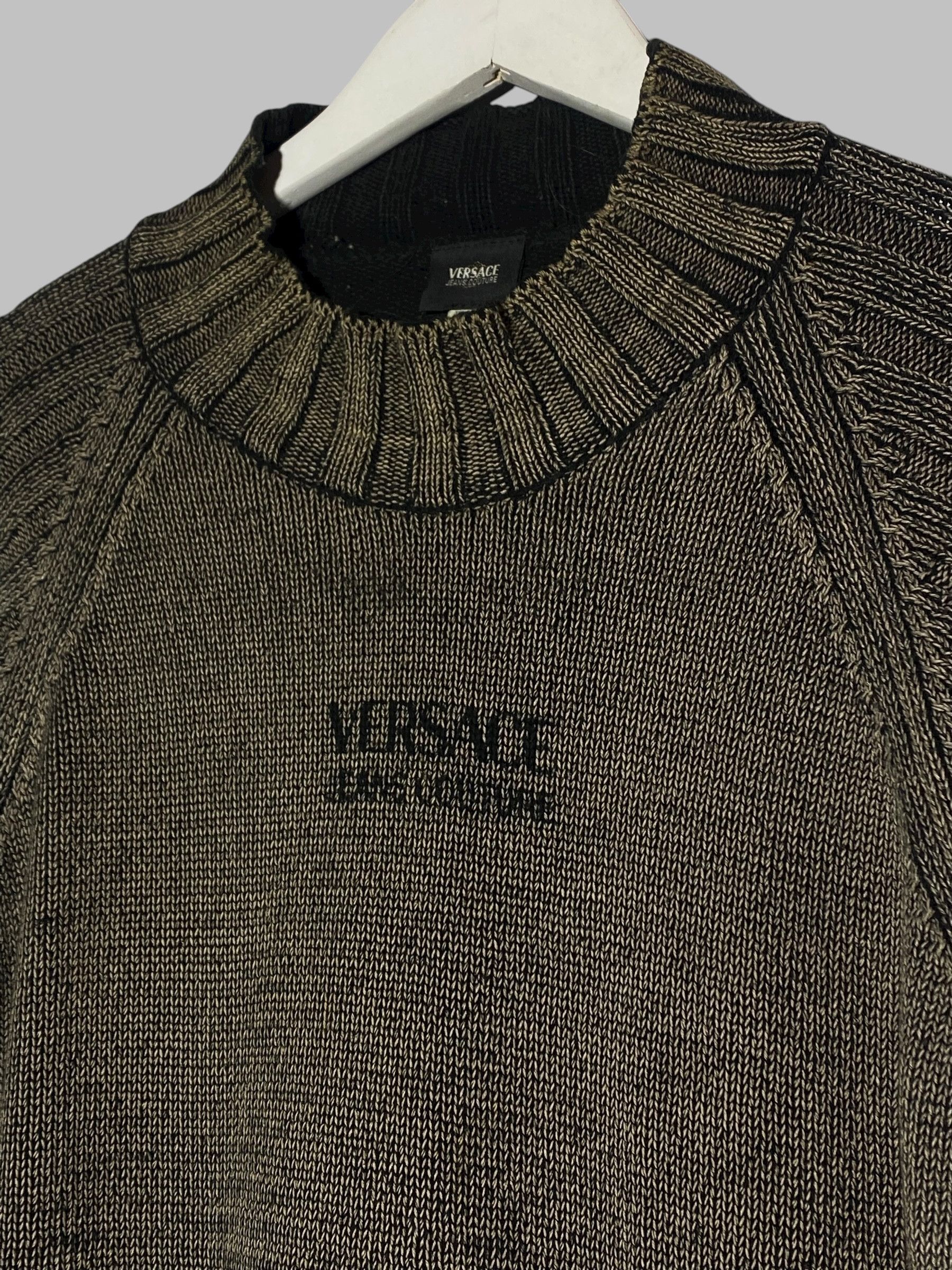 Versace Jeans Couture Vintage 90s Versace Jeans Couture Avant Garde Y2k Sweater Size US XXL / EU 58 / 5 - 4 Thumbnail