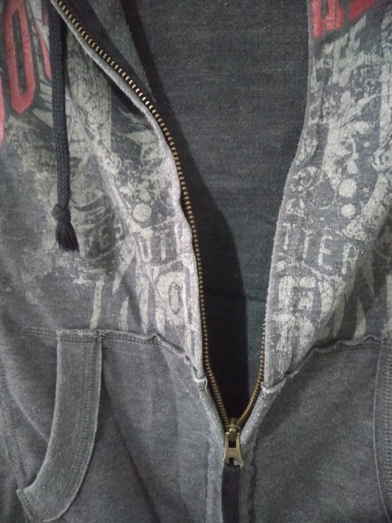 If Six Was Nine × Japanese Brand × Le Grande Bleu (L.G.B.) DISTRESSED TRIBAL FUR CROSS ZIP HOODIE LGB STYLE Size US M / EU 48-50 / 2 - 2 Thumbnail
