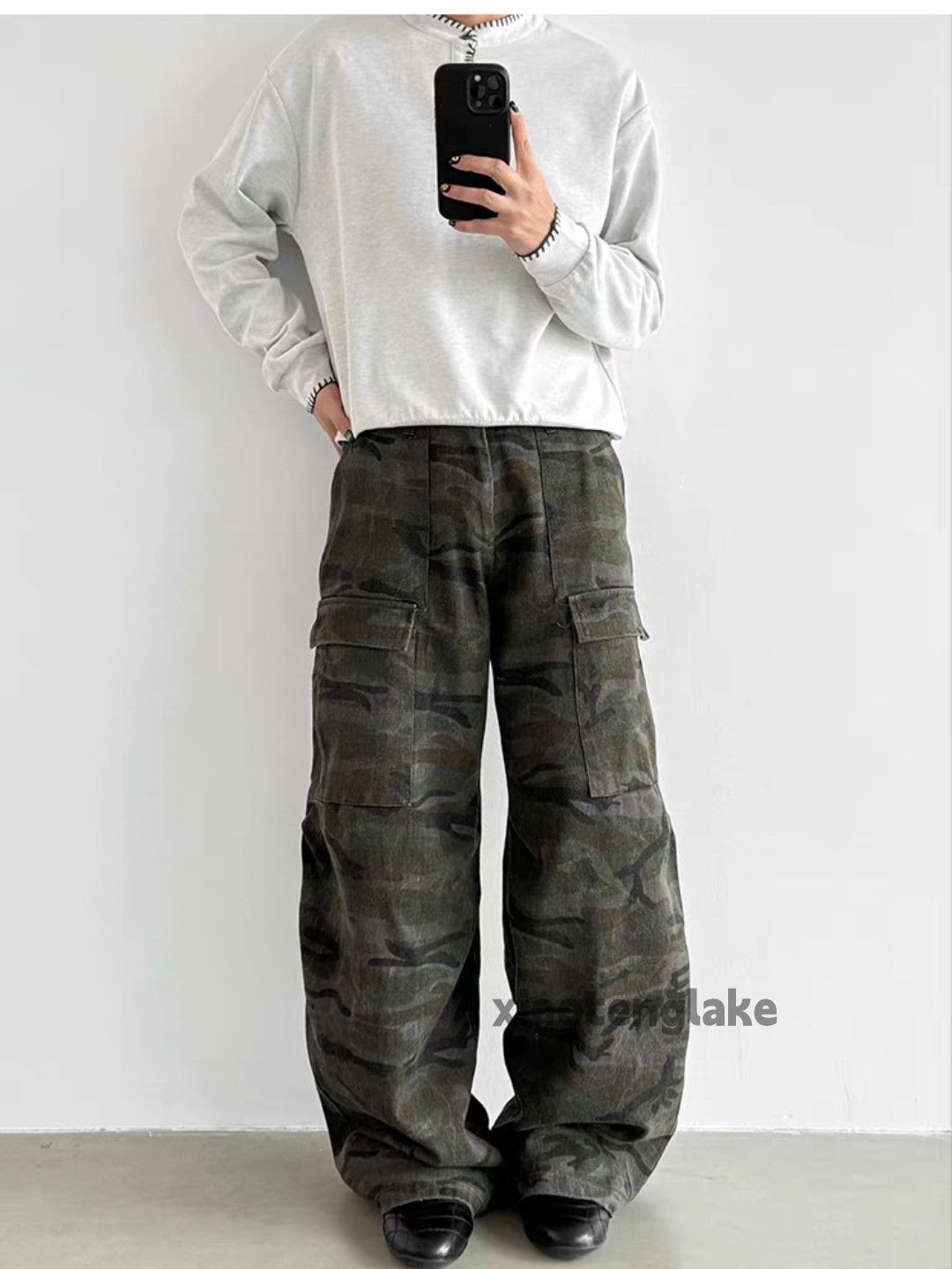 Vintage ltx loose baggy skate hiphop yuppie work cargo pants Size US 34 / EU 50 - 6 Thumbnail