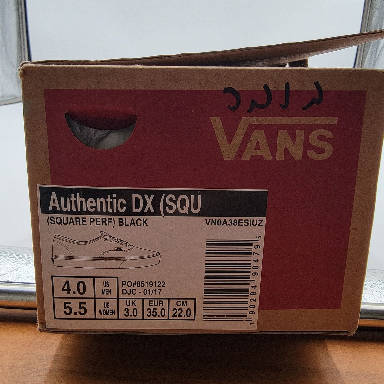 Vans Vans Authentic DX Square Perf Sz 4M/5.5W Black VN038ESIUZ Size US 5.5 / IT 35.5 - 8 Thumbnail