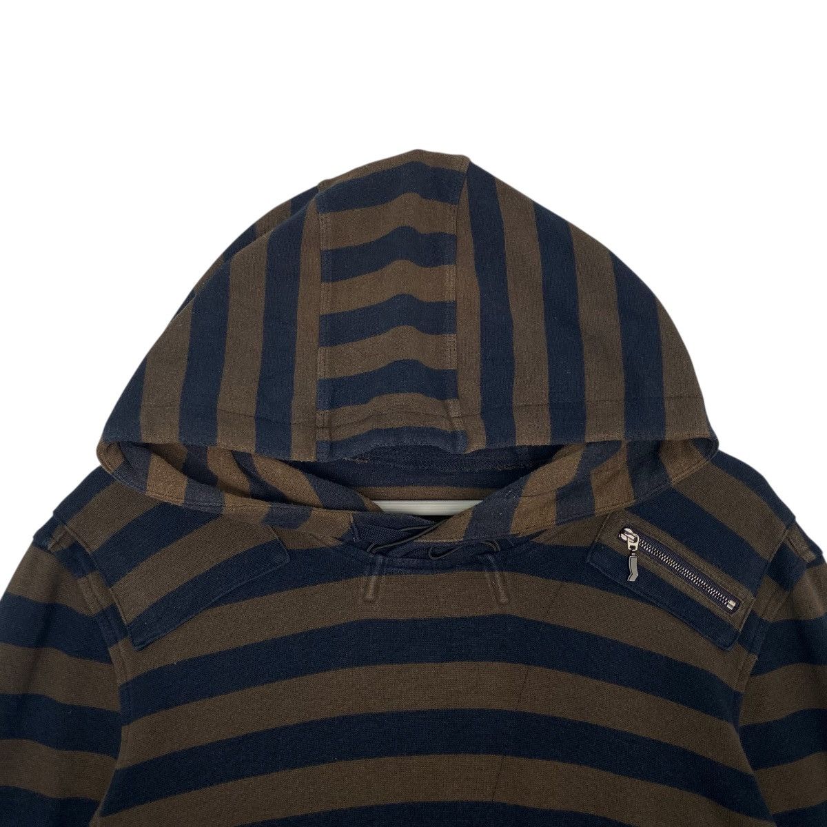 Other Vintage GAS Striped Hoodie Sweater Pullover Jumper Size L Size US L / EU 52-54 / 3 - 4 Thumbnail