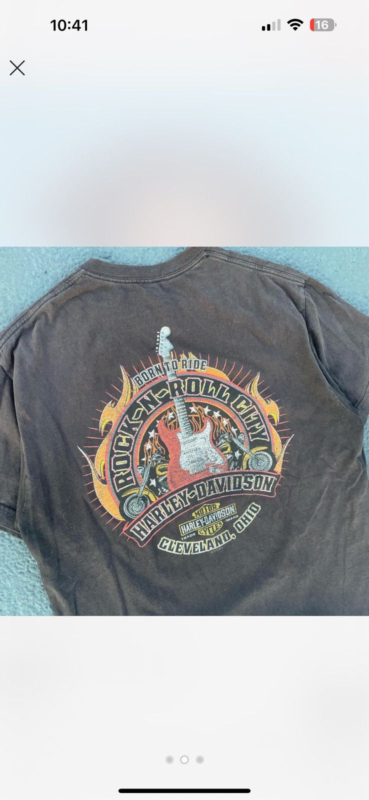 Harley Davidson Vintage harley davidson distressed Cleveland Tshirt Size US L / EU 52-54 / 3 - 1 Thumbnail