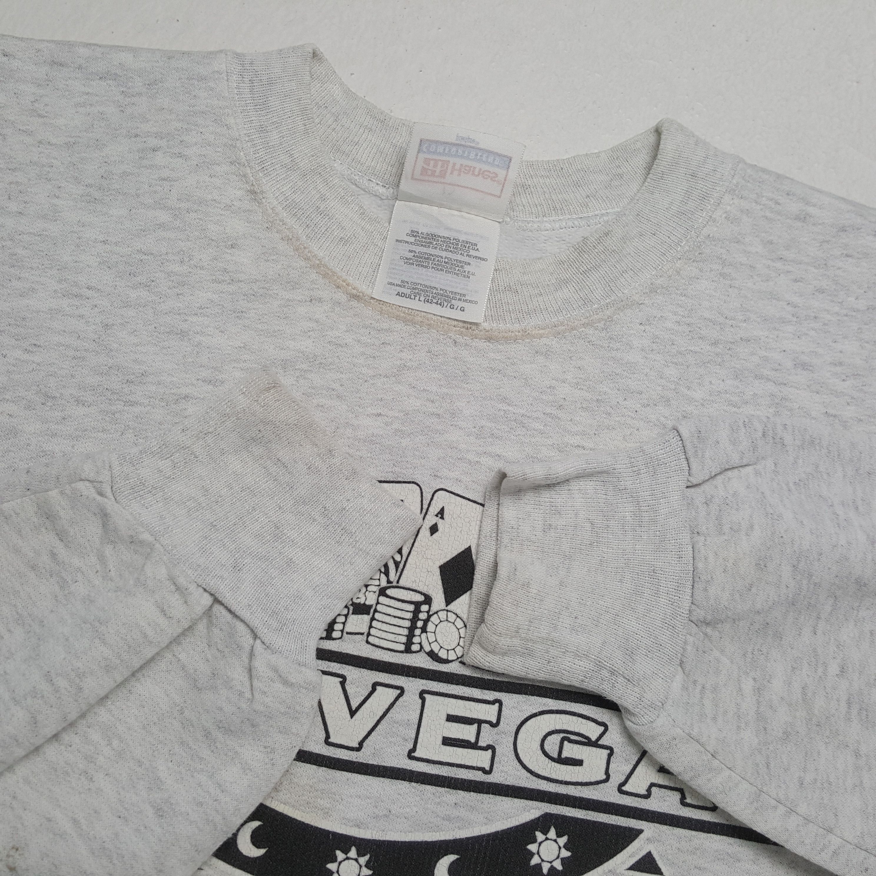 Hanes × Vintage LAS VEGAS NEVADA Streetwear Style Vintage Sweatshirt Size US L / EU 52-54 / 3 - 8 Thumbnail