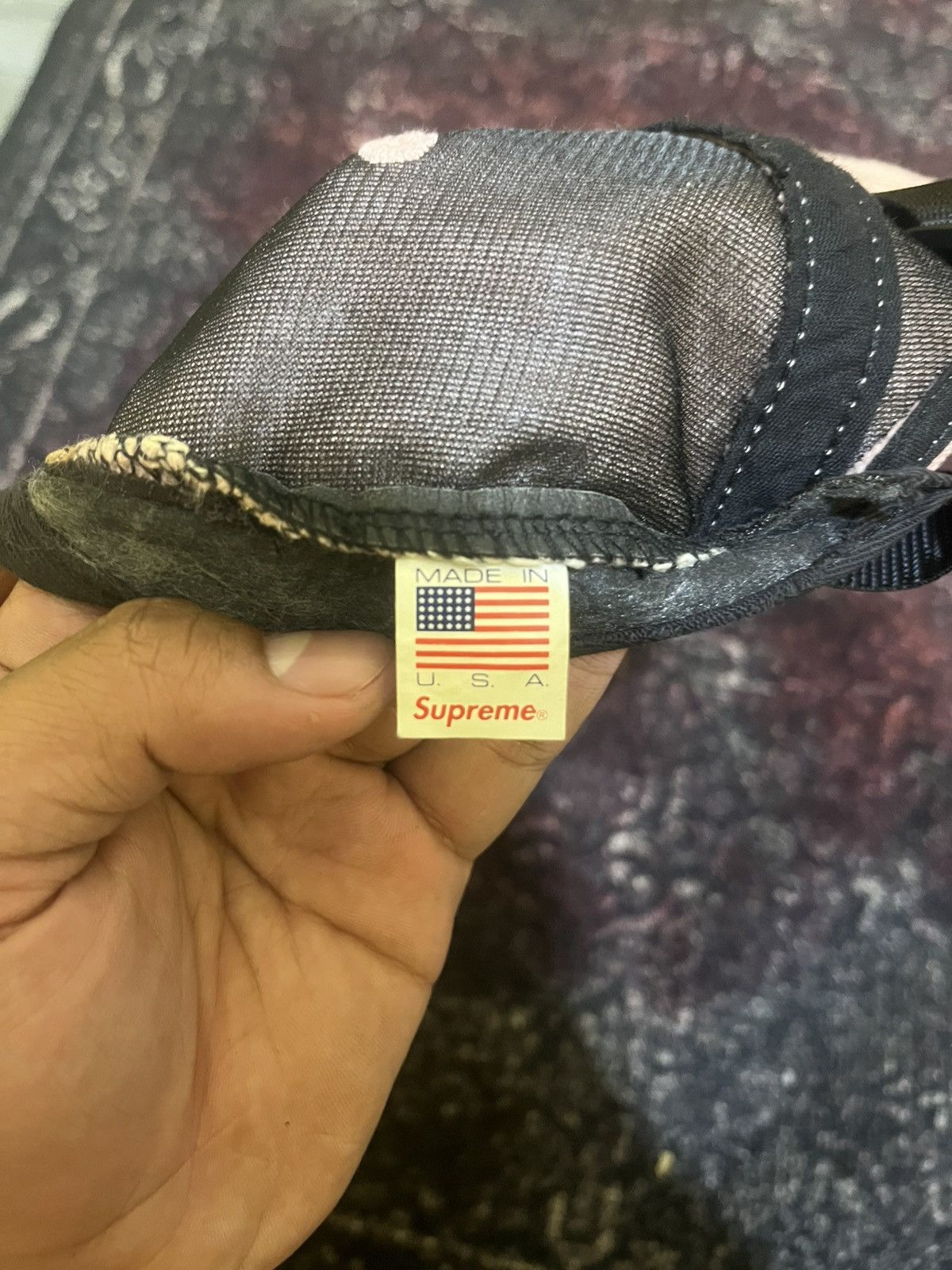 Supreme SUPREME DENIM LEATHER VISOR Size ONE SIZE - 4 Thumbnail