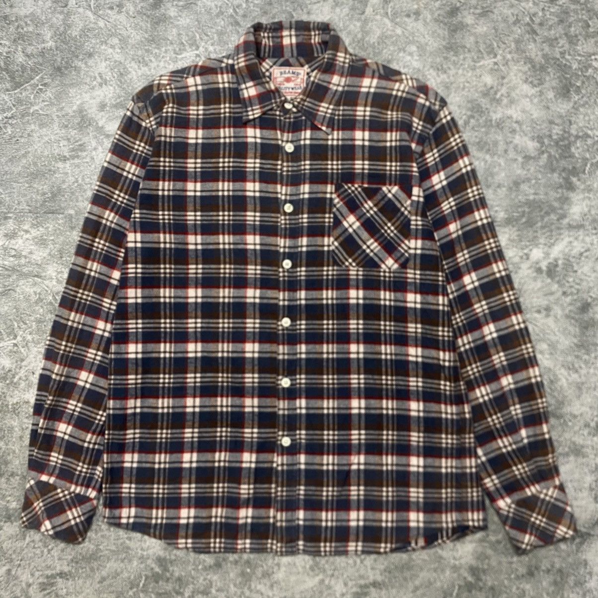 Beams Japan × Japanese Brand Vintage Beams Japan Flannel Size US M / EU 48-50 / 2 - 1 Thumbnail