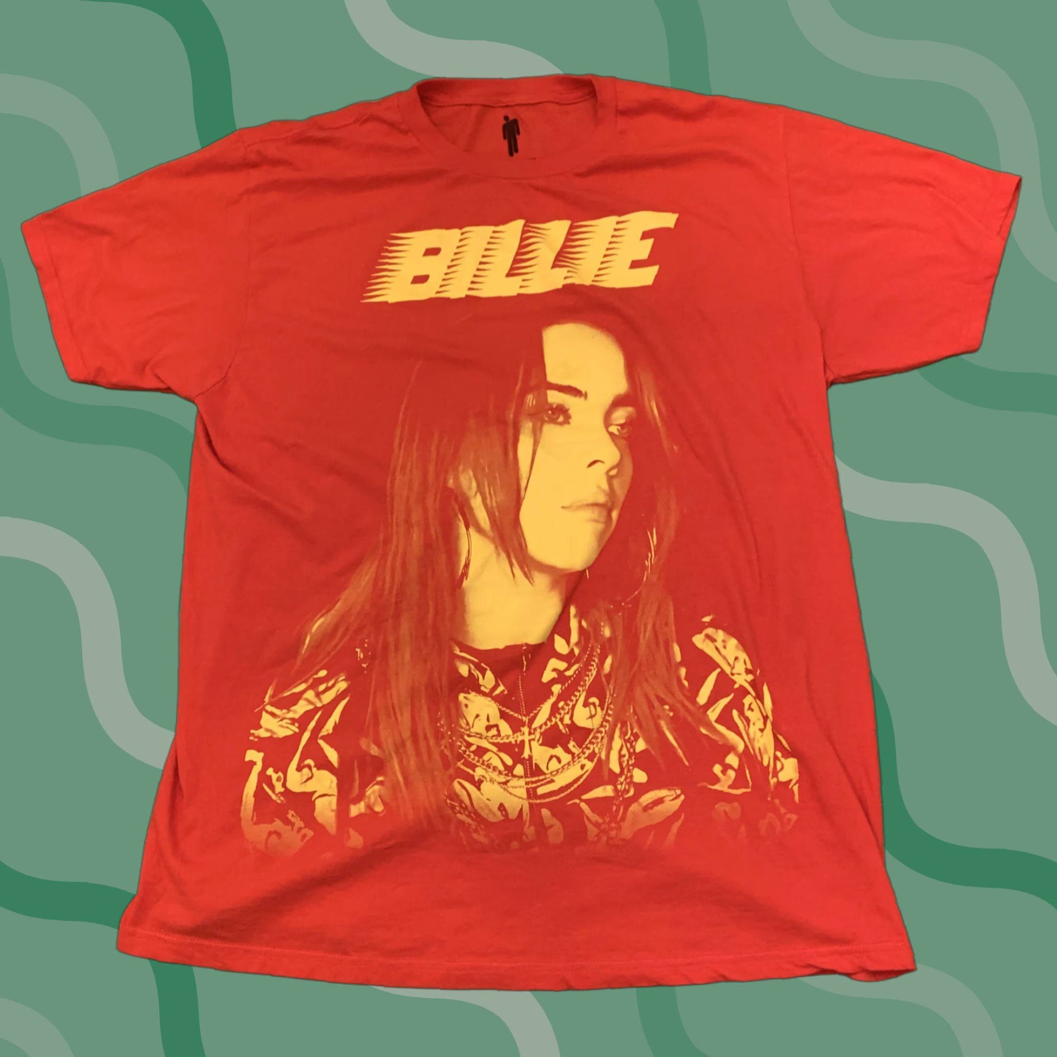 Vintage VINTAGE Billie Eilish Shirt XL Official Unisex Adults T-Shirt Red Mens Womens Size US XL / EU 56 / 4 - 1 Thumbnail