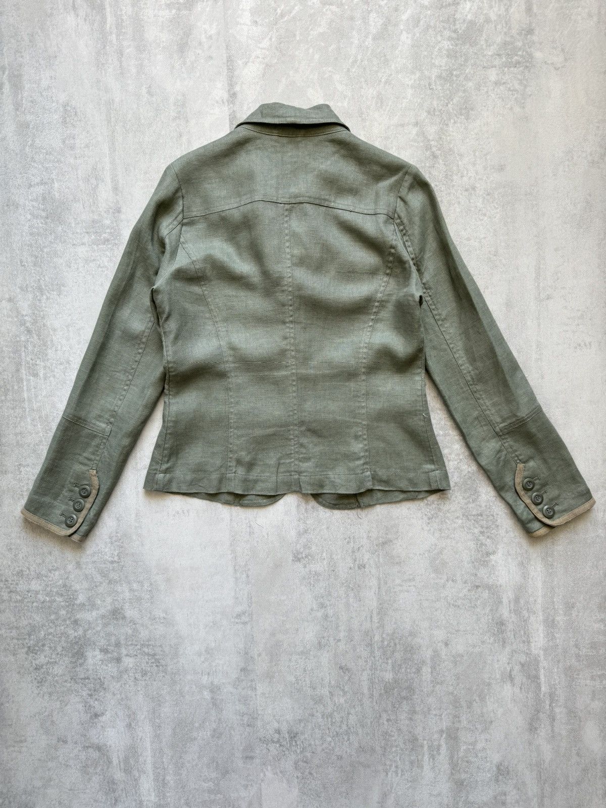 H&M × Japanese Brand H&M Linen Blazer Cargo pockets Womens size 38 Size S / US 4 / IT 40 - 3 Thumbnail