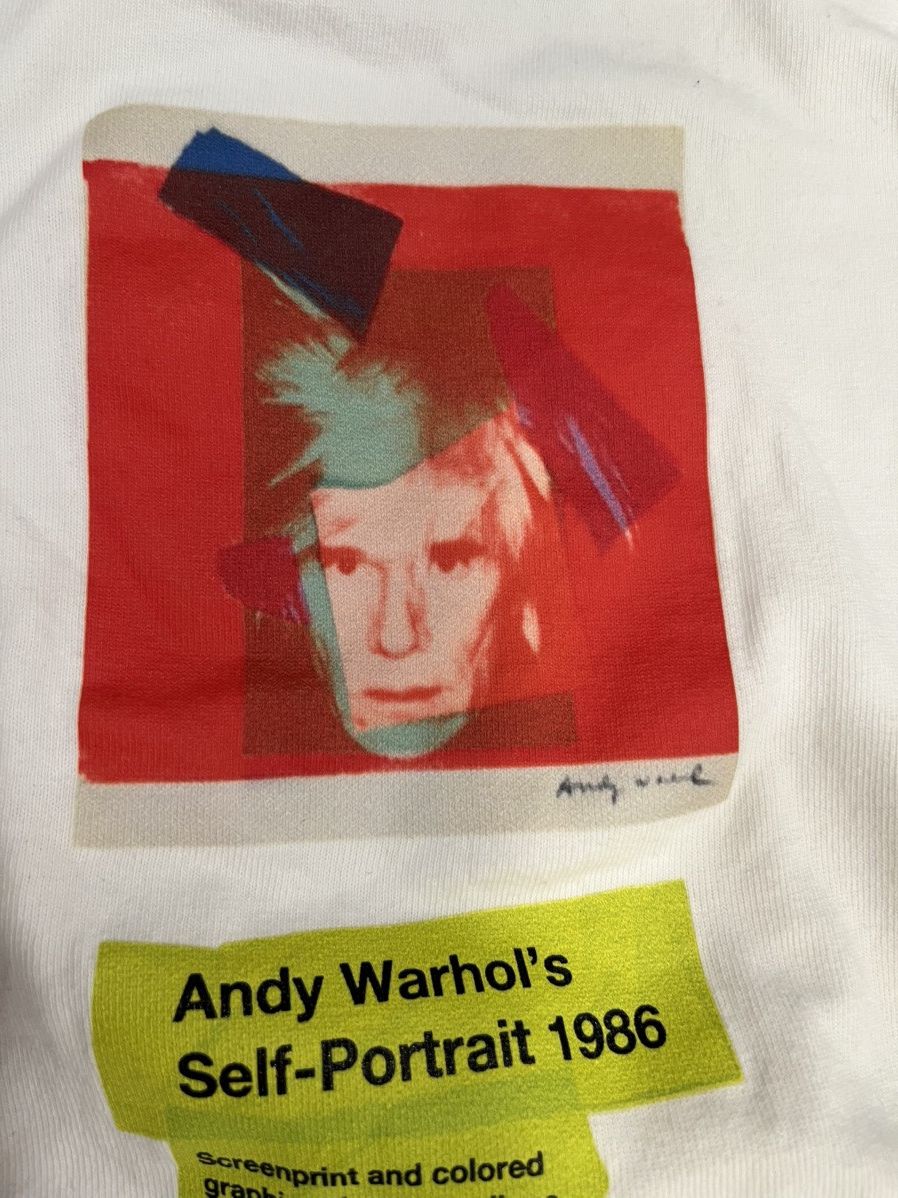 Andy Warhol × Uniqlo UNIQLO X Andy Warhol Self Portrait White T-Shirt - Small Size US S / EU 44-46 / 1 - 6 Thumbnail