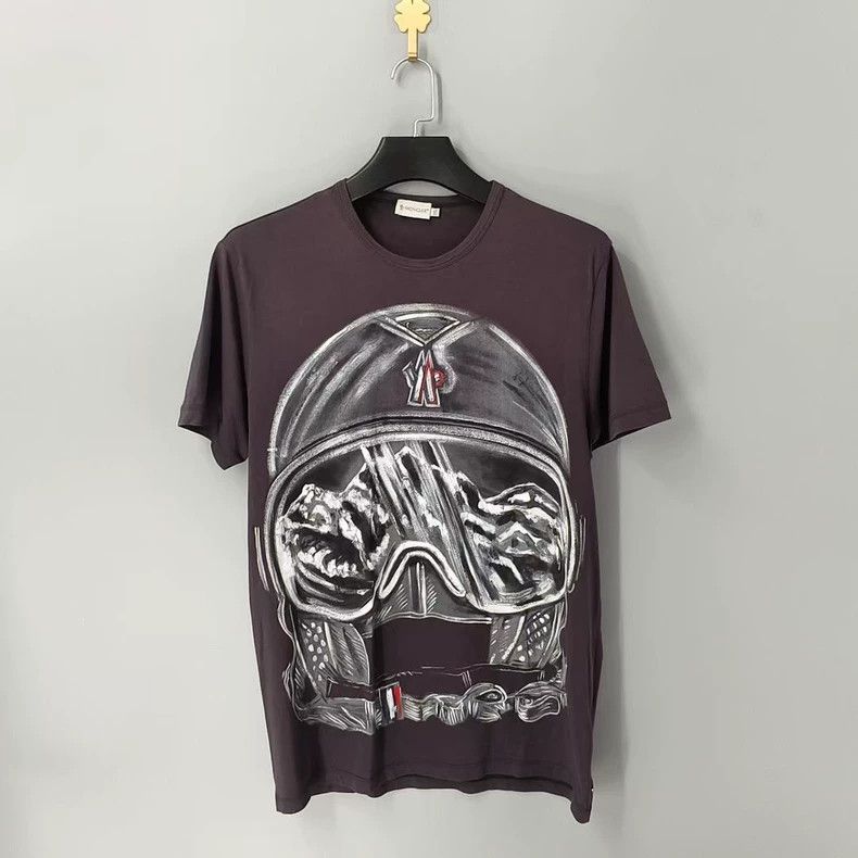 Moncler Moncler Ski Series Logo Short Sleeve Tee-yf Size US XXL / EU 58 / 5 - 1 Thumbnail