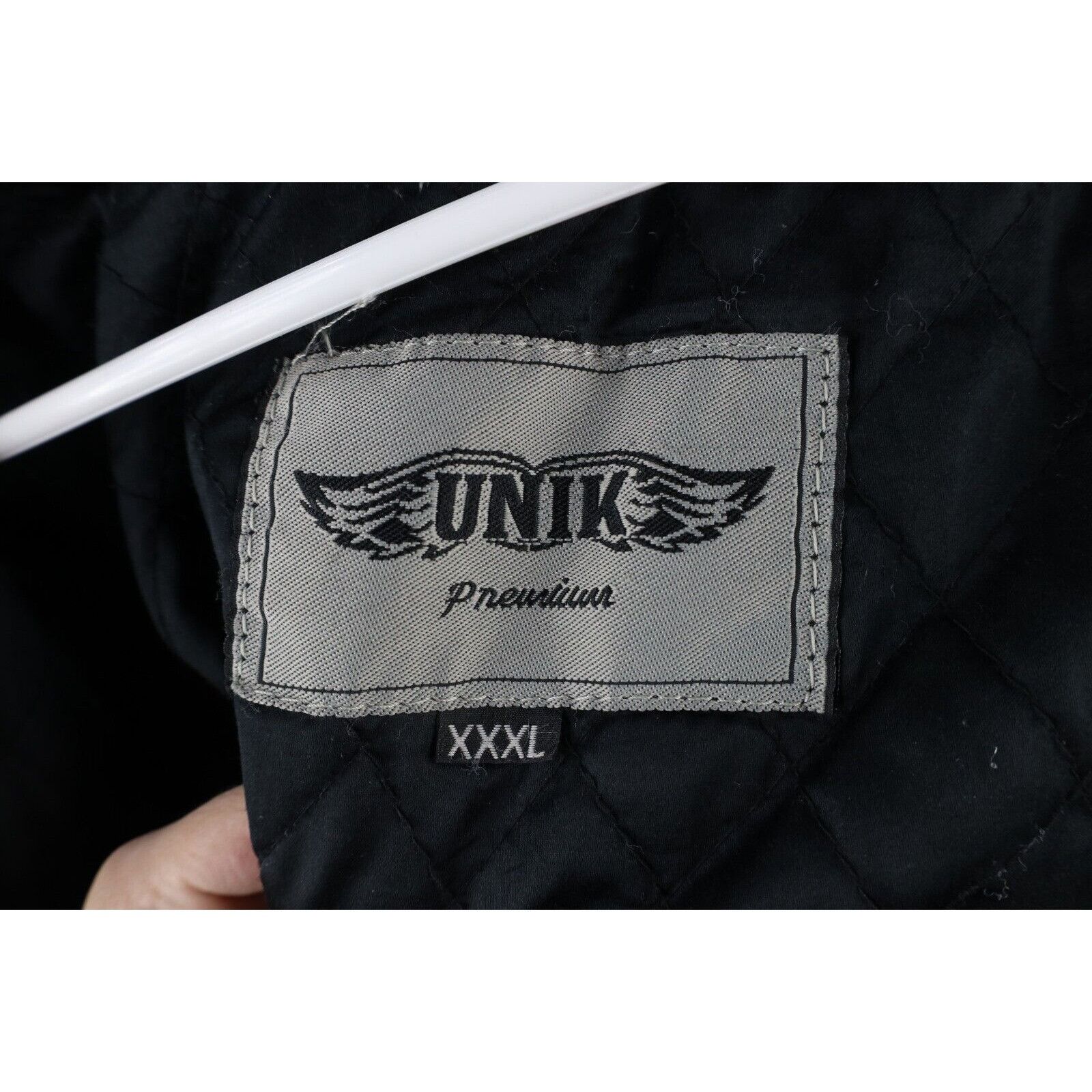 Vintage Vintage 90s Streetwear Heavyweight Leather Moto Jacket 3XL Size US XXL / EU 58 / 5 - 12 Thumbnail