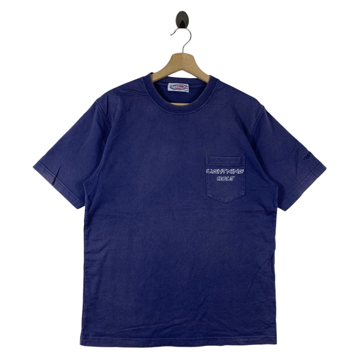 Vintage Vintage 90s LIGHTNING BOLT big spellout back hit Surfing tee Size US M / EU 48-50 / 2 - 2 Thumbnail