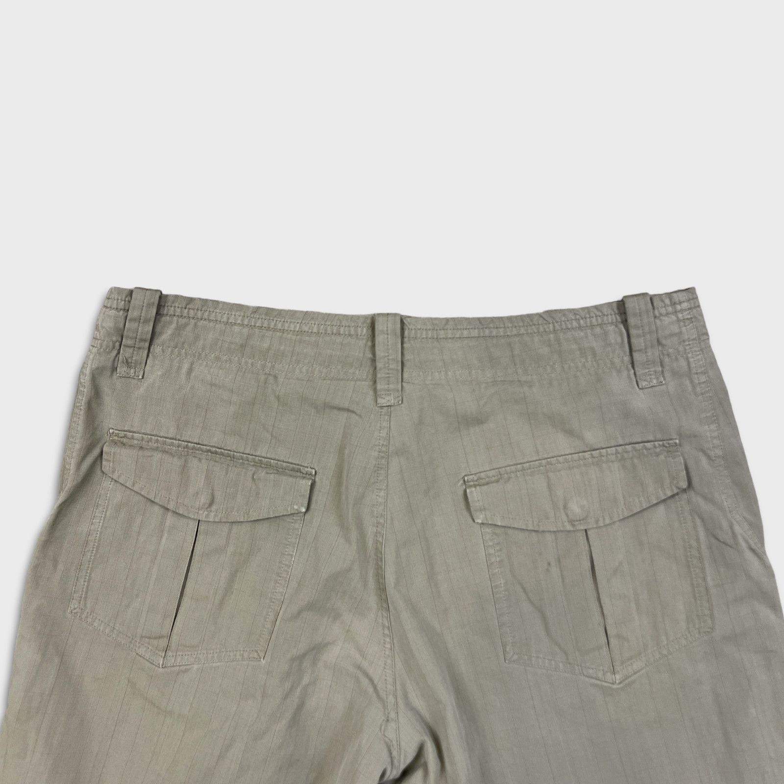 Nike × Vintage Nike Sportswear Shorts Large Swoosh Khaki Chino Cargo Pants Size US 36 / EU 52 - 5 Thumbnail