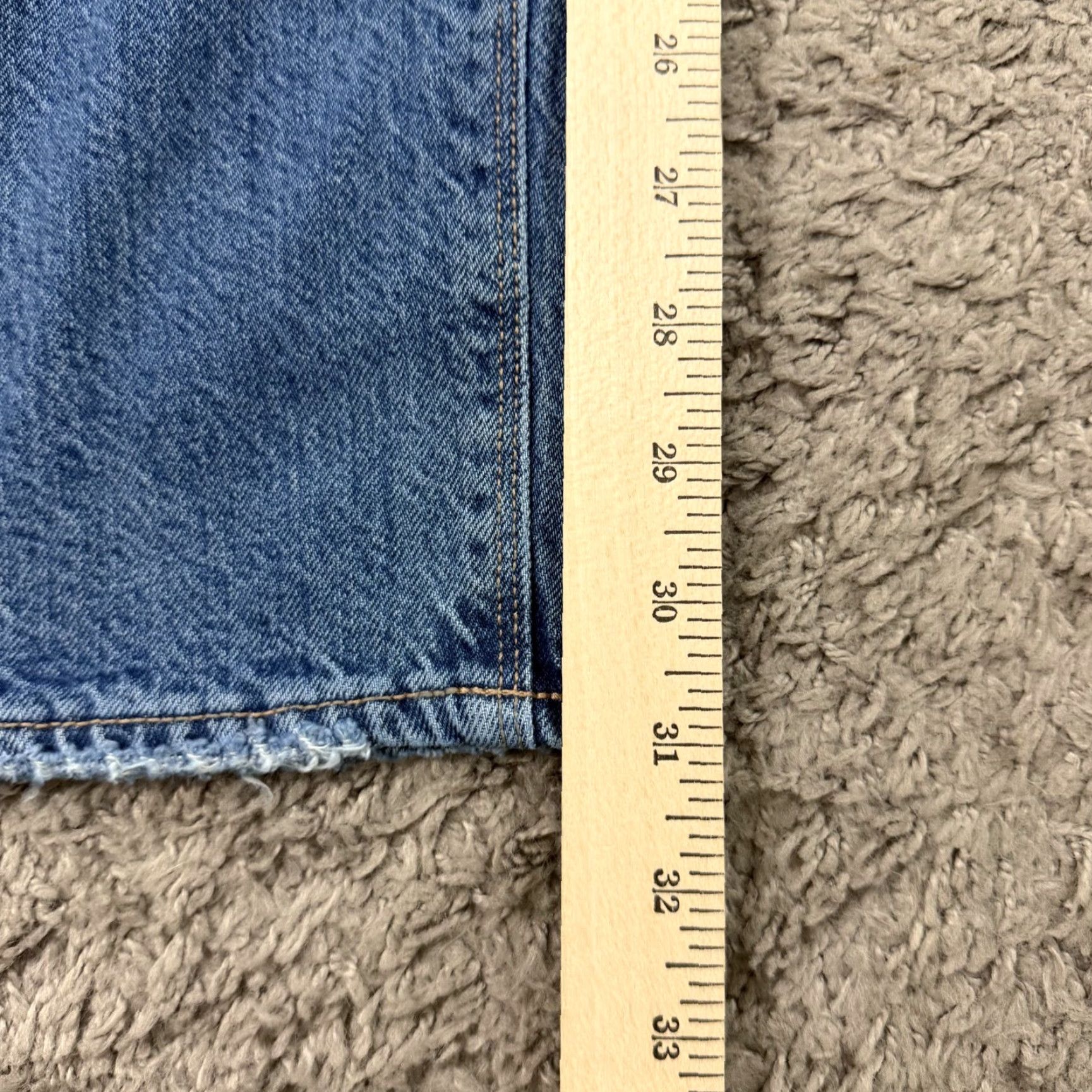 American Eagle Outfitters American Eagle Outfitters Jeans Womens 2 Baggy Mid Rise Straight Distressed Denim 23x31 Jeans Womens Distressed 90s? Size 26" / US 2 / IT 38 - 6 Thumbnail