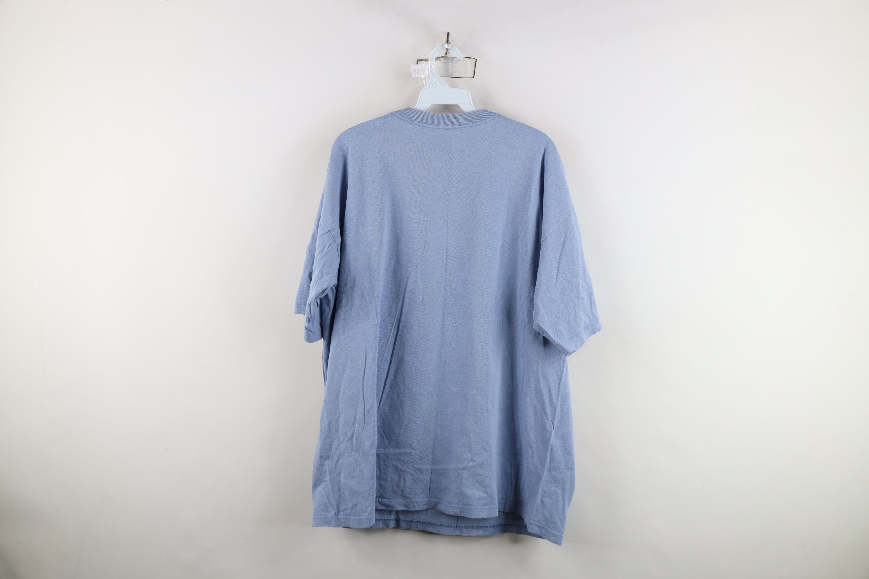 Adidas Vintage 90s Adidas Spell Out Phys Ed T-Shirt Blue USA Size US L / EU 52-54 / 3 - 11 Thumbnail